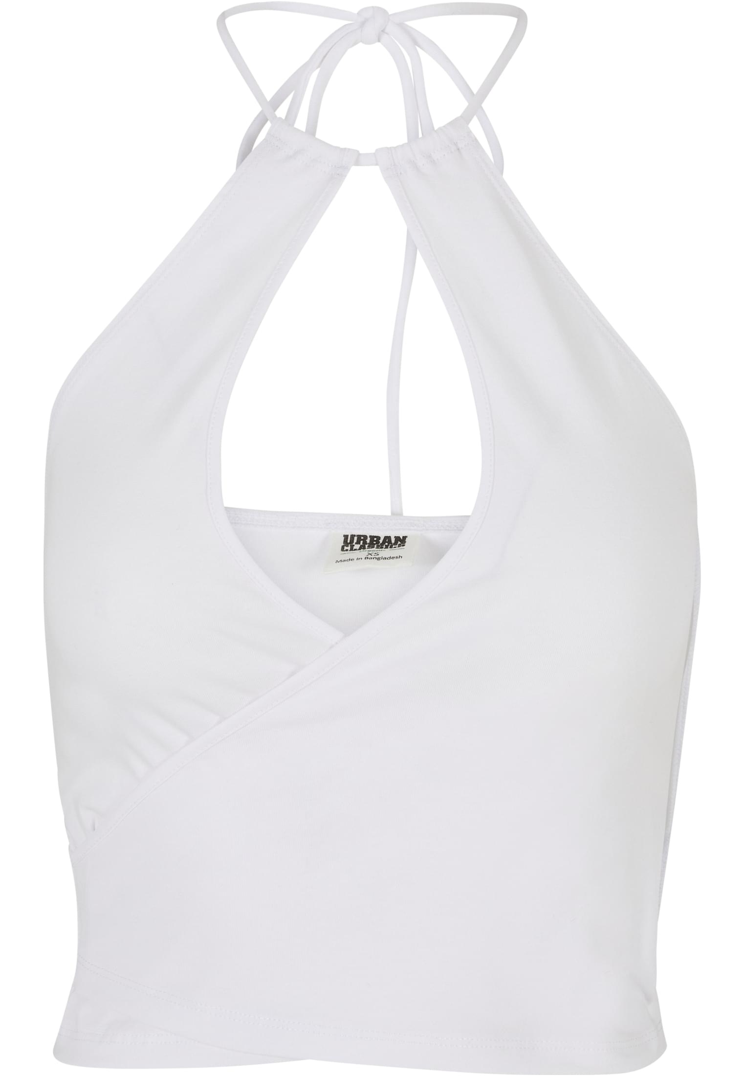 URBAN CLASSICS T-Shirt »Damen Neckholder Short-Wraped Ladies Top«, tlg.) BAUR kaufen | (1