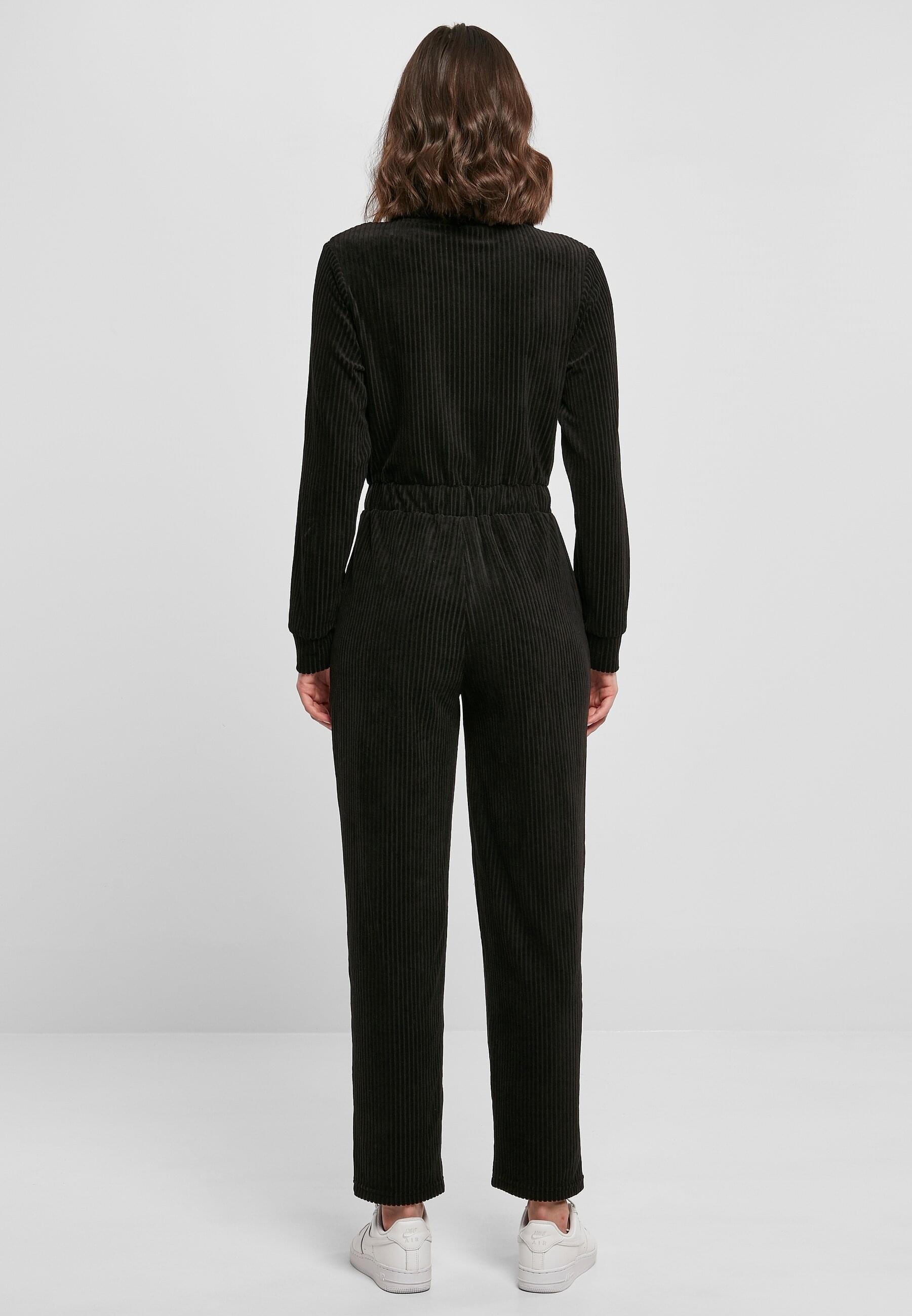 URBAN CLASSICS Jumpsuit »Urban Classics Damen Ladies Velvet Rib Boiler Suit«, (1 tlg.)