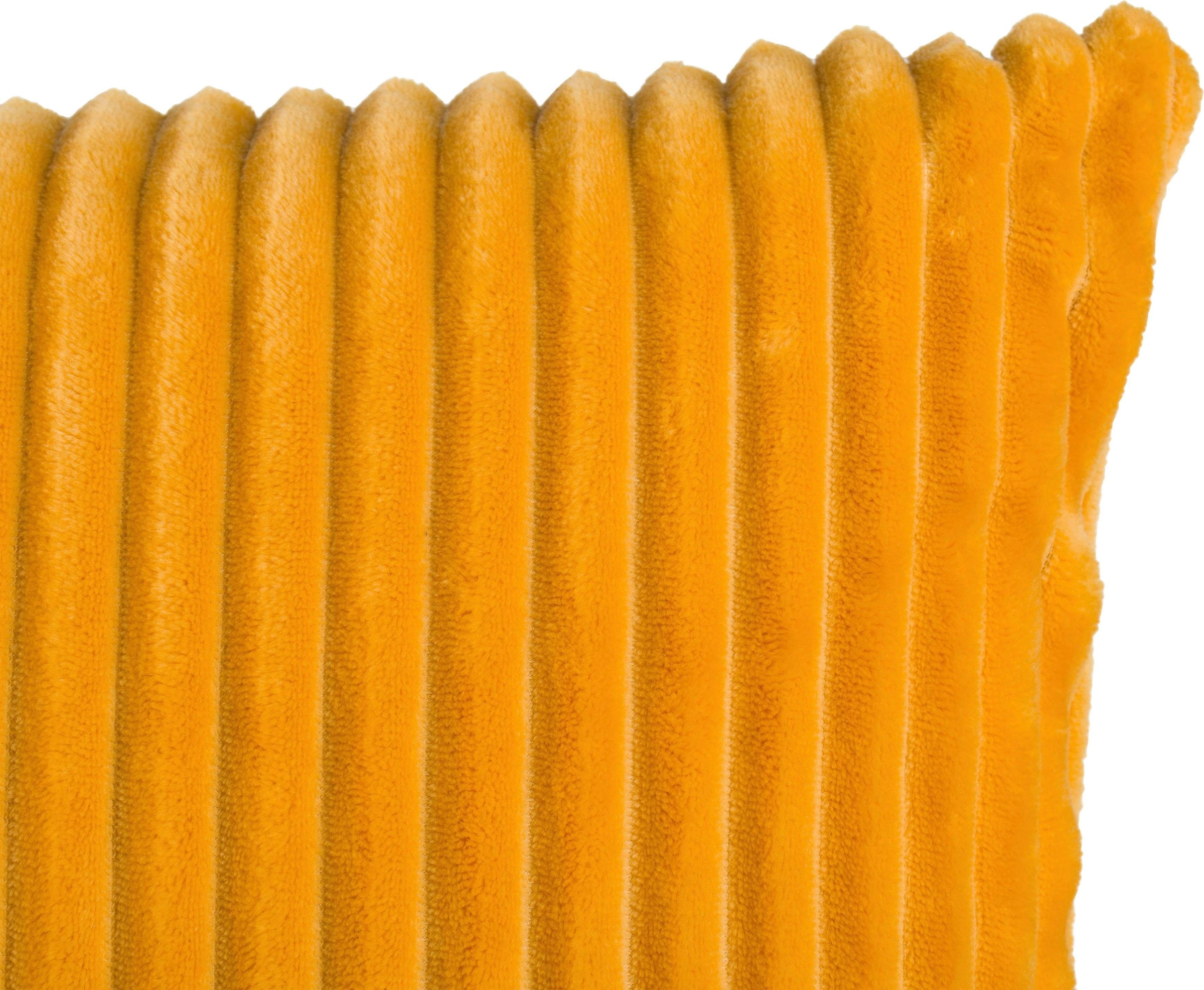 Gözze Dekokissen »Cord-Optik Dekokissen« 50x50 cm, passend zu Cord-Optik Decke, Kissenhülle  & Füllung, 1 Stück