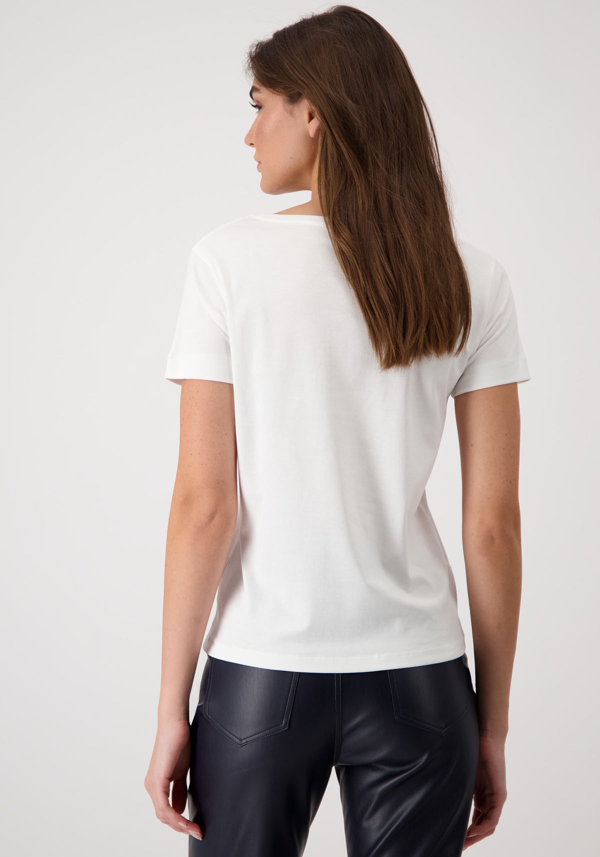 Monari Rundhalsshirt, mit Glitzernieten günstig online kaufen