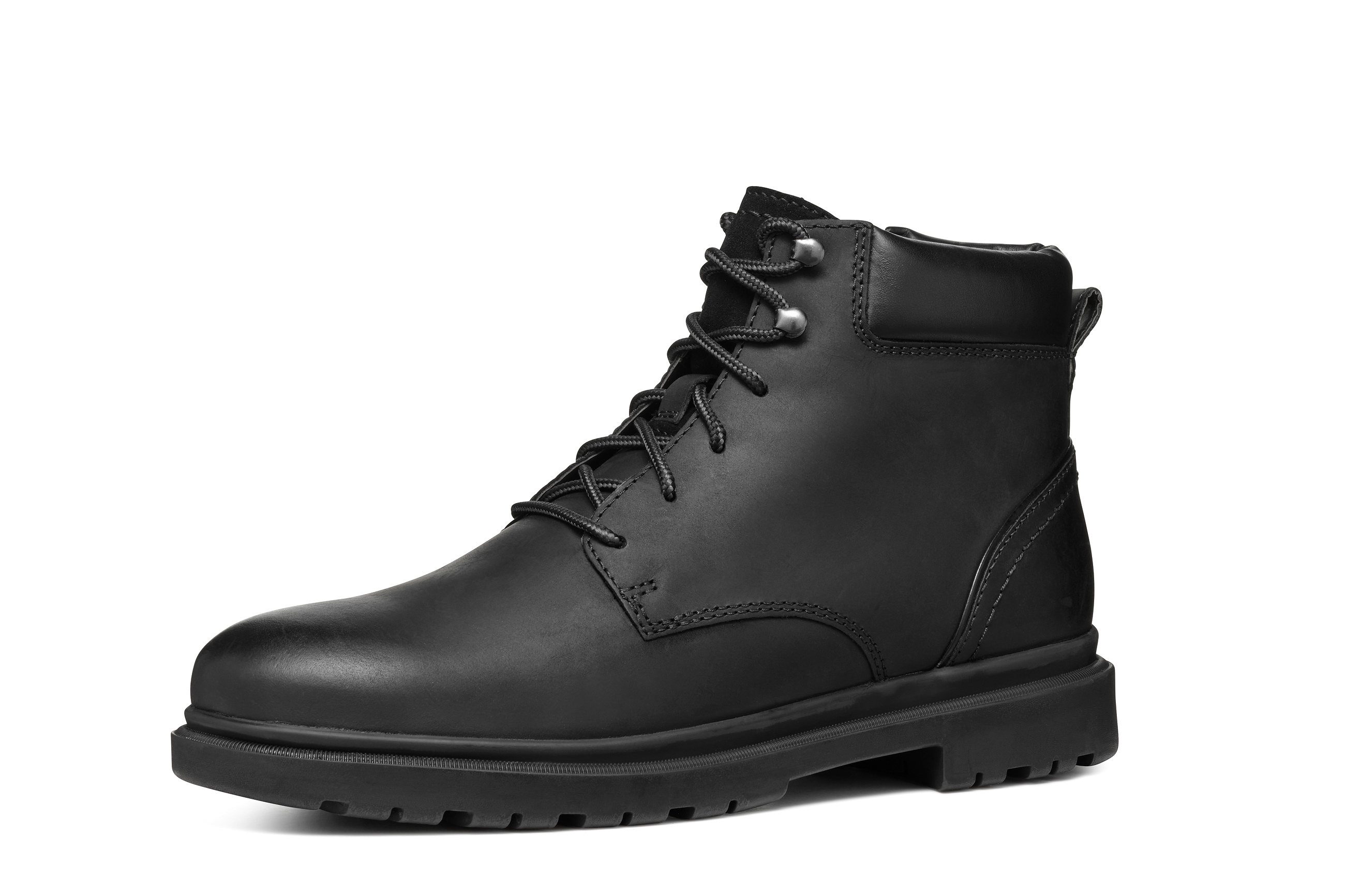Geox Schnürboots "U ANDALO" Herbst-Boots, Schnürstiefelette mit softem Schaftabschluss
