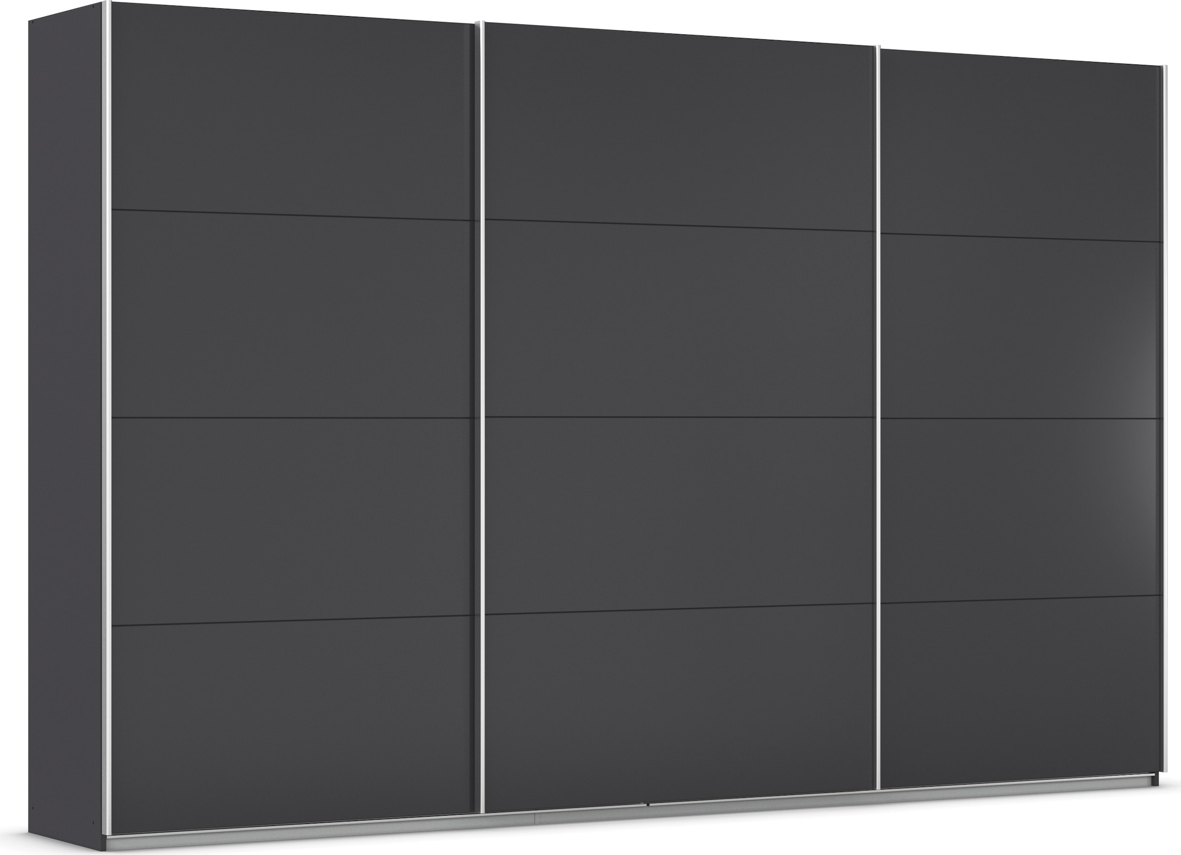 OTTO home Schwebetürenschrank "Kleiderschrank Schrank Garderobe AGORDO mit Dekor- oder Hochglanzfront" Breiten 203/271/315/360 cm in drei Griff-Farben - NEU: Farbe SCHWARZ, in 4 Breiten und 2 Höhen MADE IN GERMANY