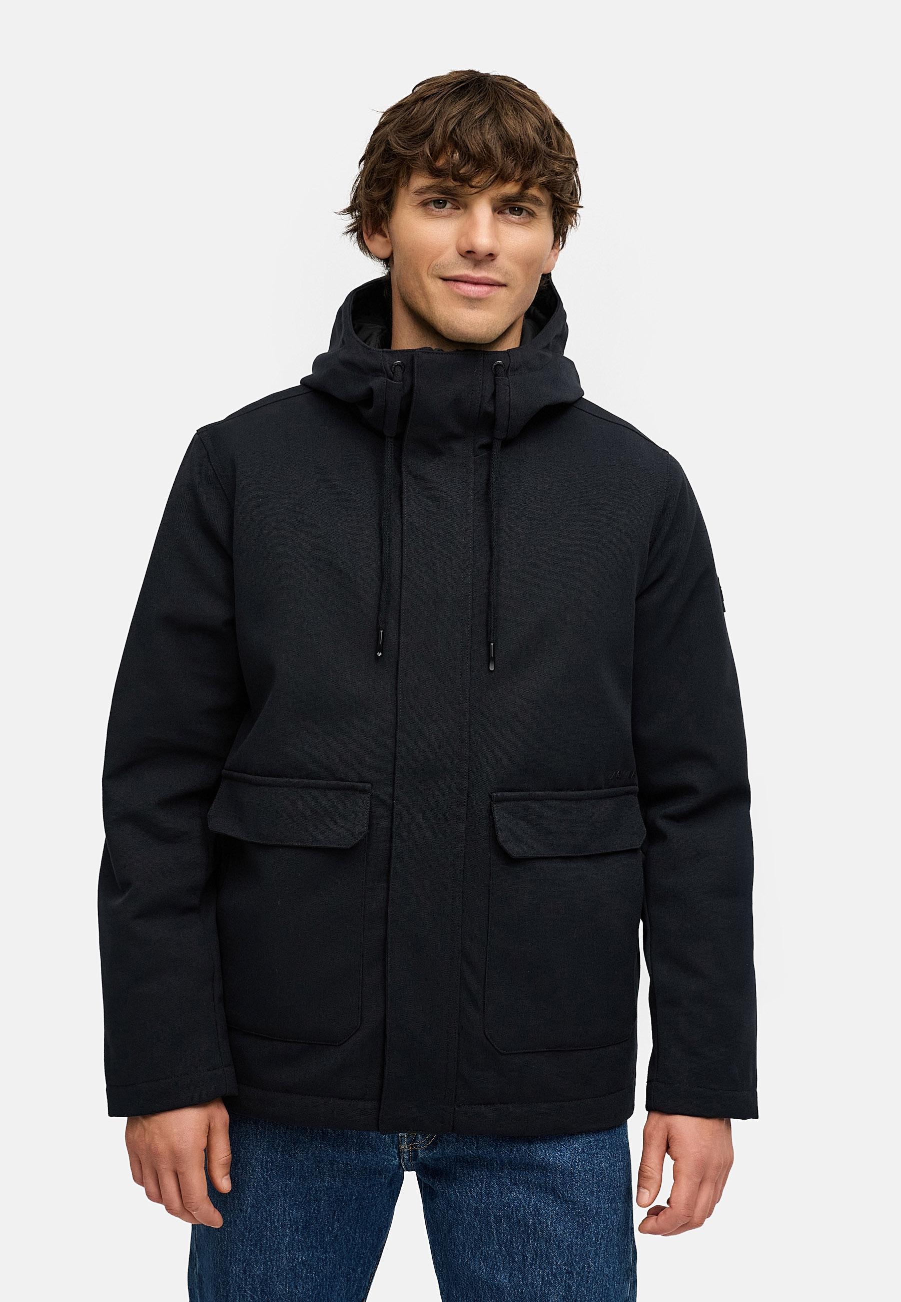 Ragwear Winterjacke »Mr Them« mit Kapuze stylische Herren Outdoorjacke mit großer Kapuze