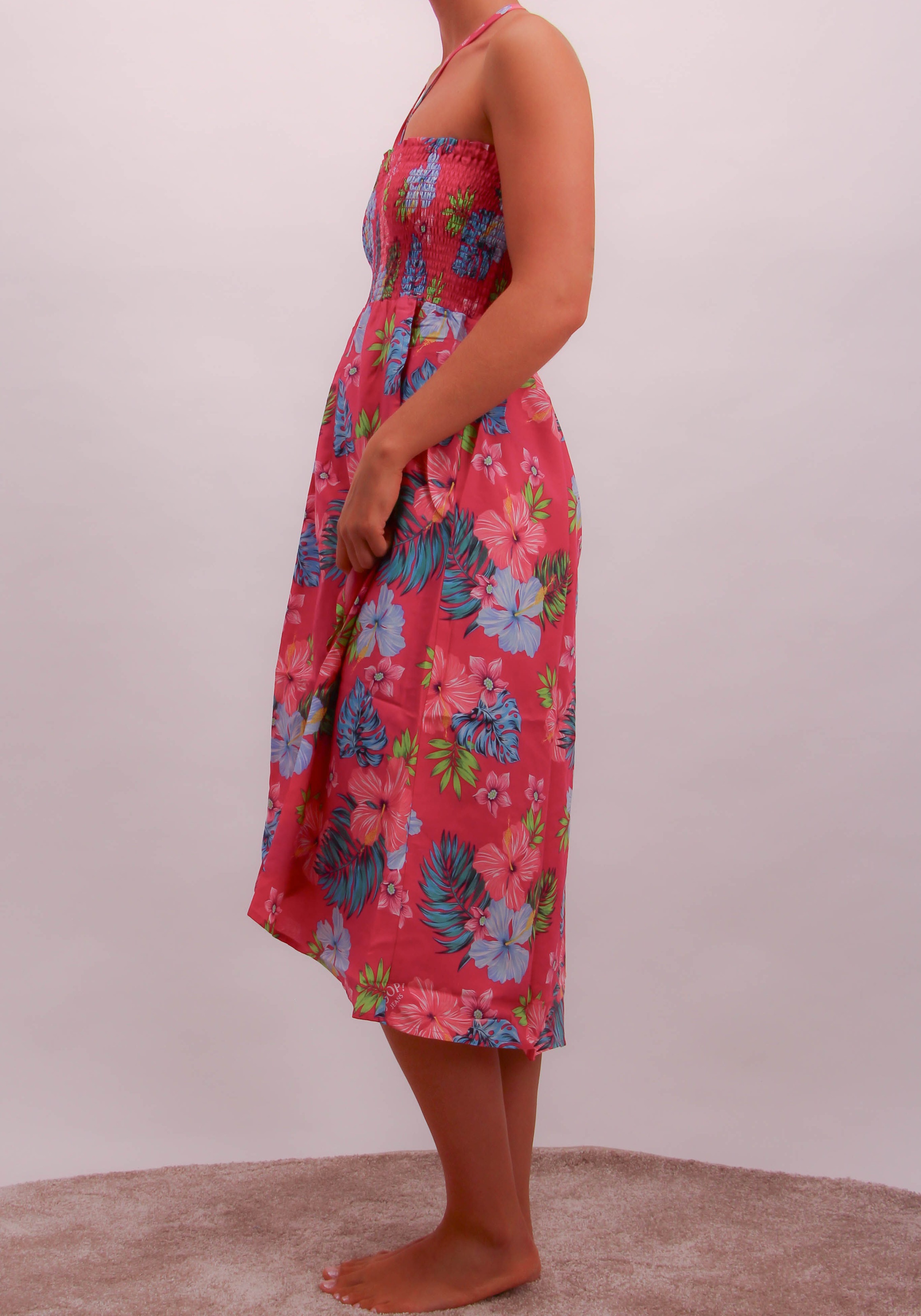 Thumbnail - JOOP Jeans Strandkleid "JEANS HIBISCUS" floraler Print, Logo-Details