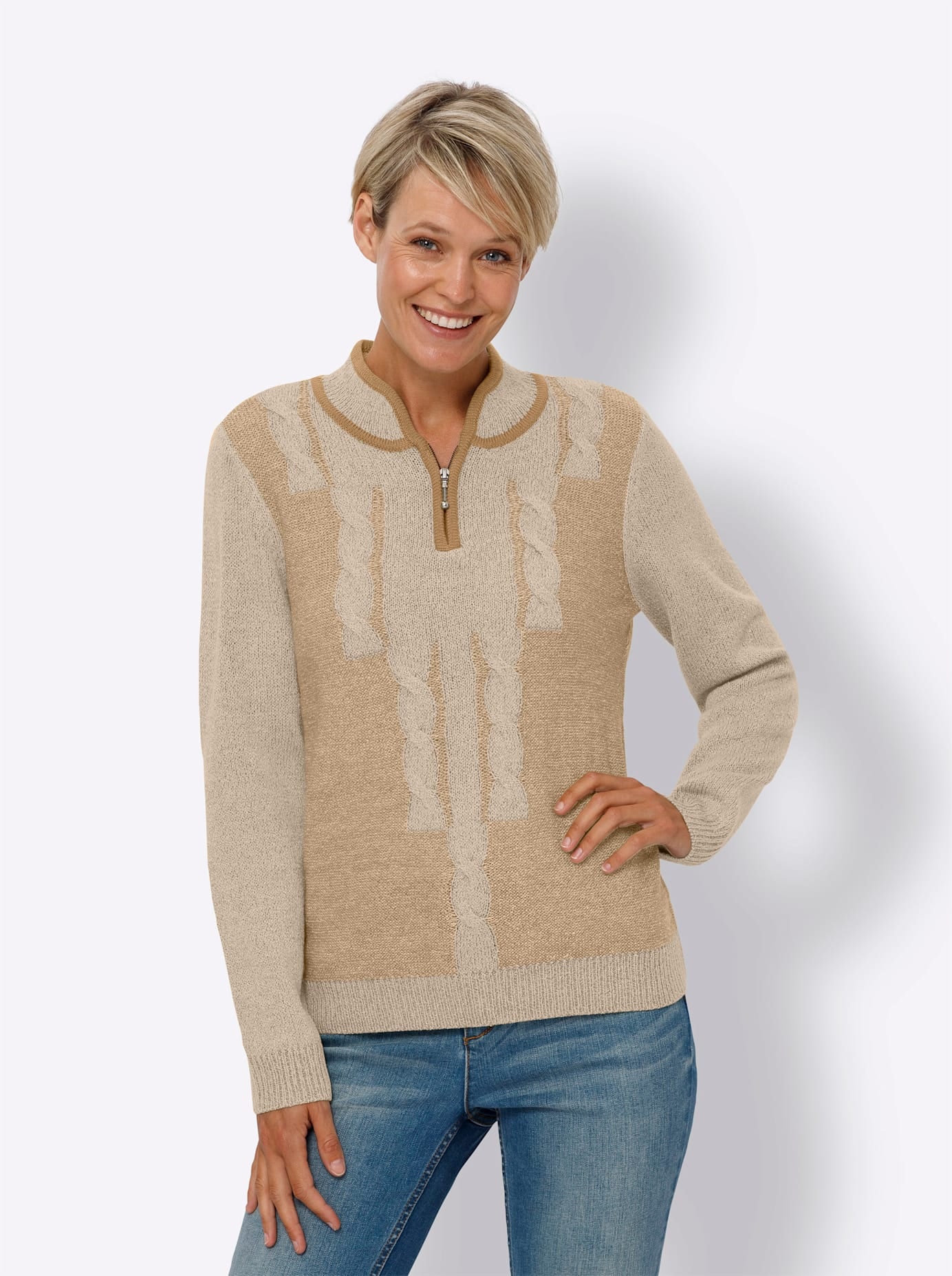 Classic Basics Stehkragenpullover "Stehkragen-Pullover" günstig online kaufen