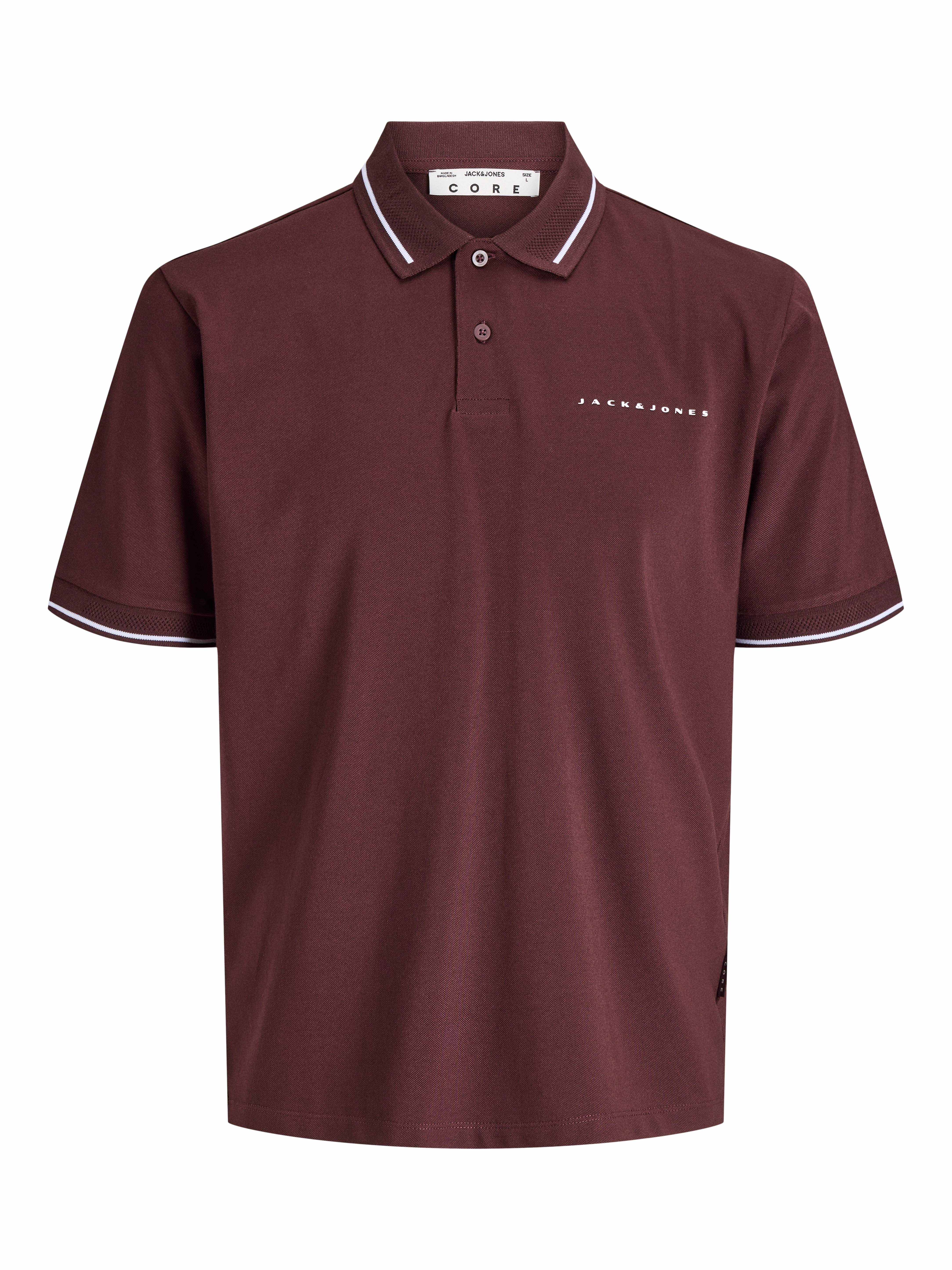 Jack & Jones Poloshirt "JCOFUSION PIQUE MESH COLLAR POLO SS" Baumwollmischung, regular fit