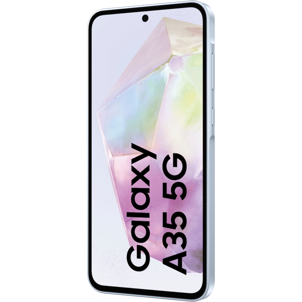 Samsung Smartphone »Galaxy A35 5G 128GB«, Eisblau, 16,83 cm/6,6 Zoll, 128 GB Speicherplatz, 50 MP Kamera