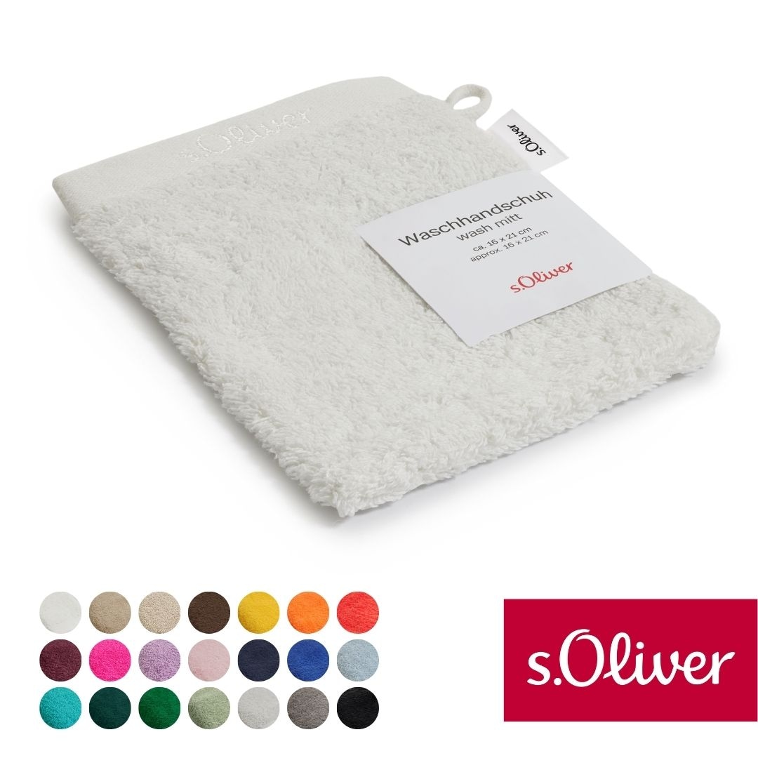 s.Oliver Waschhandschuh "s.Oliver, Premium Qualität, 600 gr/m², auch als Se günstig online kaufen