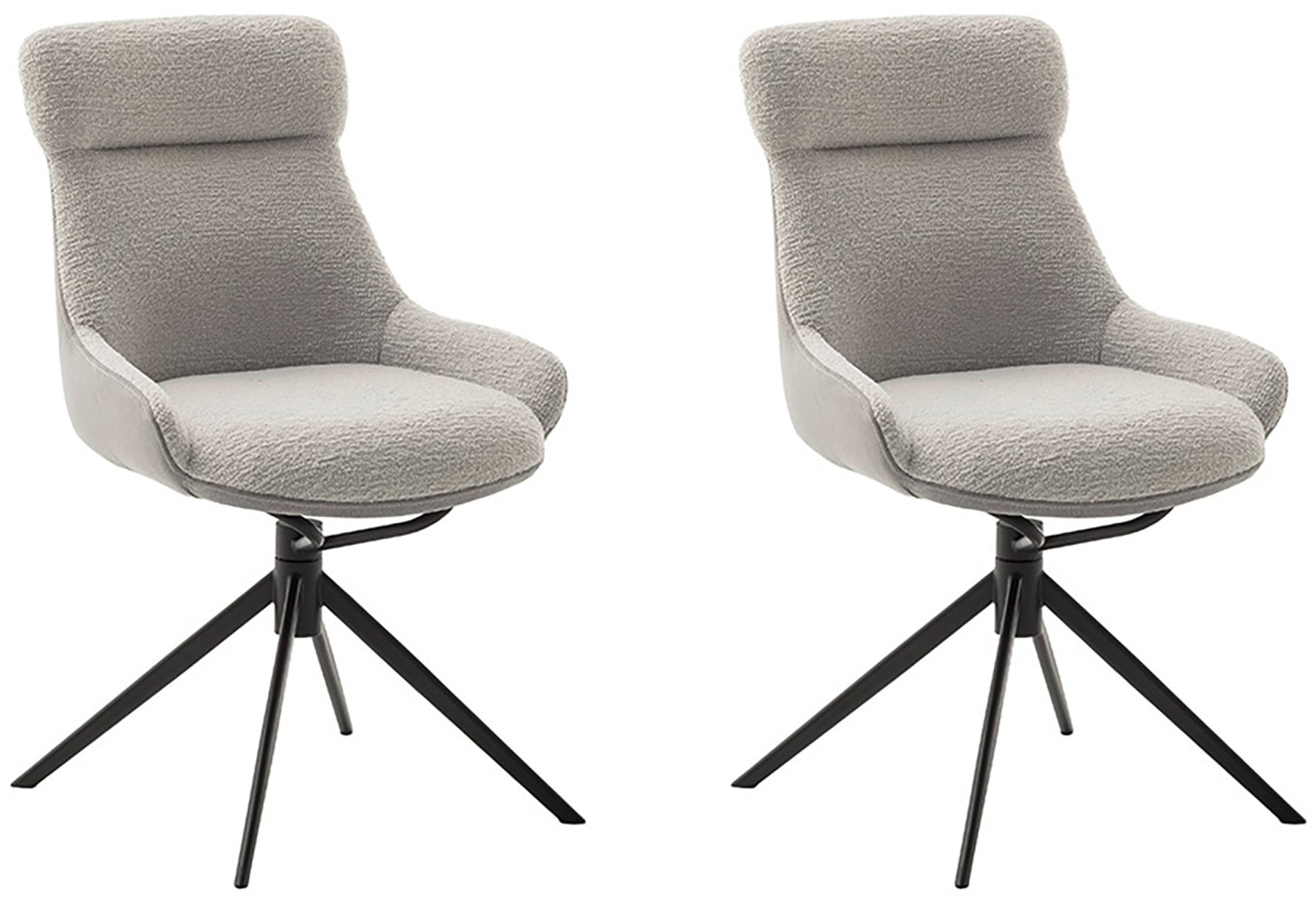 MCA furniture Esszimmerstuhl "PELION", Feingewebe, (2er-Set), drehbar 360, günstig online kaufen