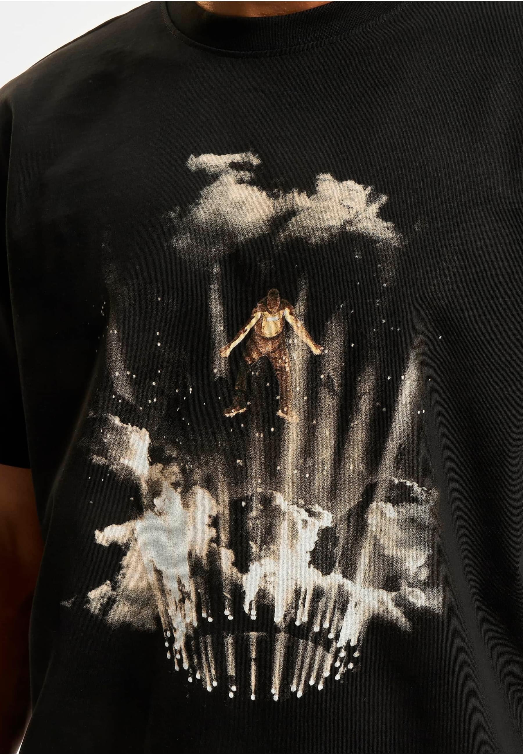 Upscale by Mister Tee T-Shirt »Upscale by Mister Tee Herren Flashing Lights Oversize Tee«, (1 tlg.)