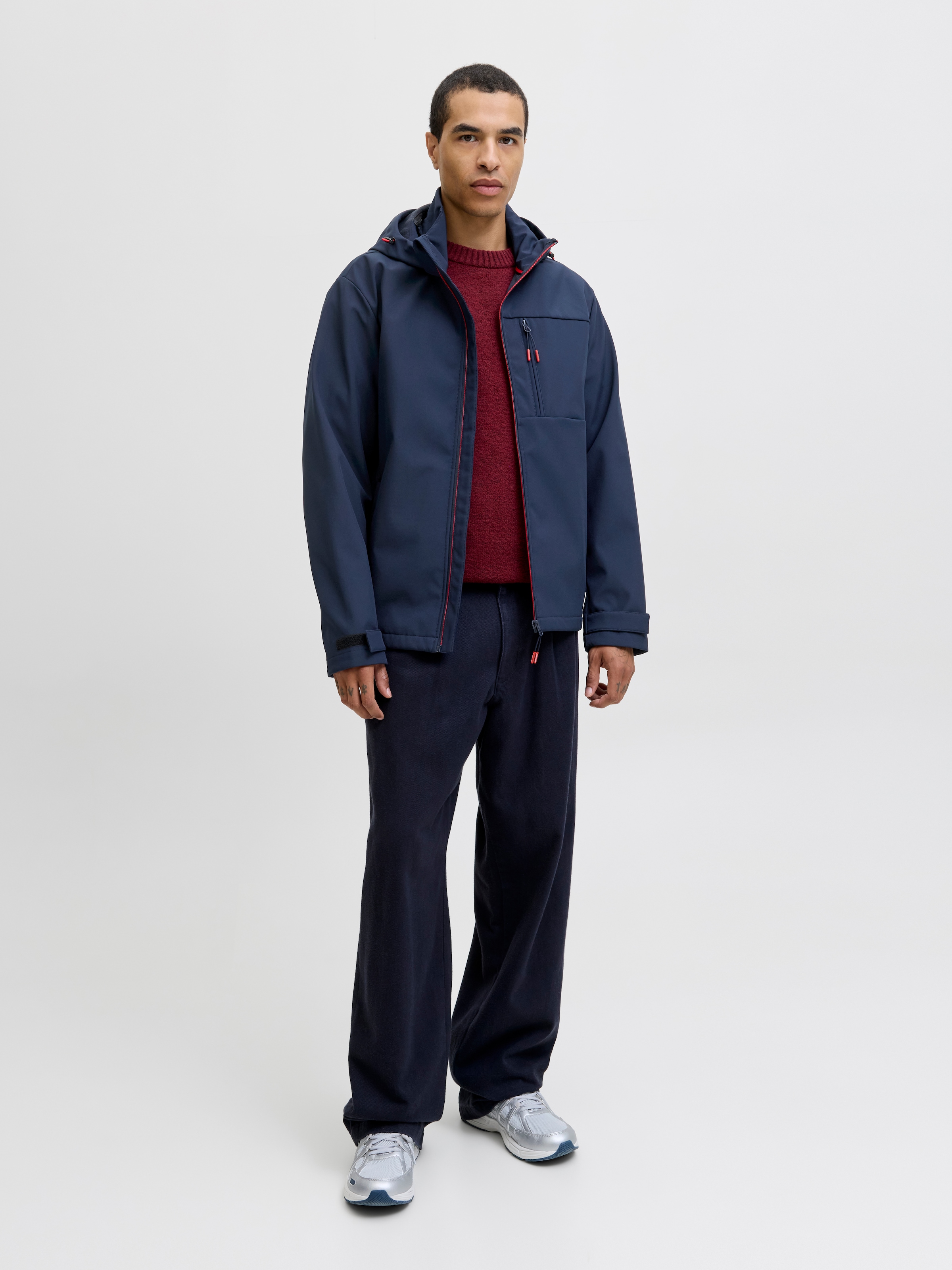 Jack & Jones Softshelljacke »JJTHATCHER SOFTSHELL HOOD«, mit Kapuze