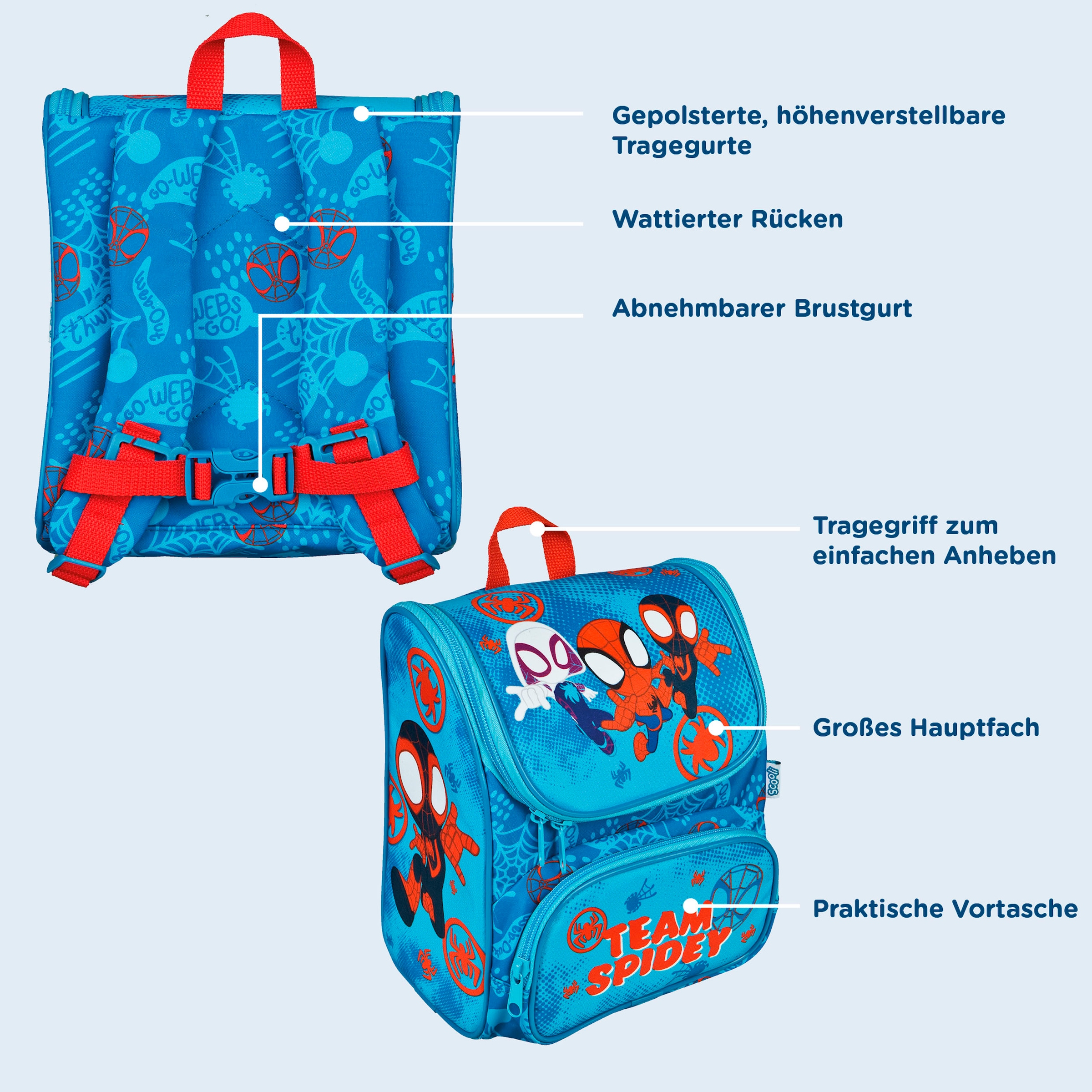 Scooli Vorschulranzen »Cutie, Spider-Man«