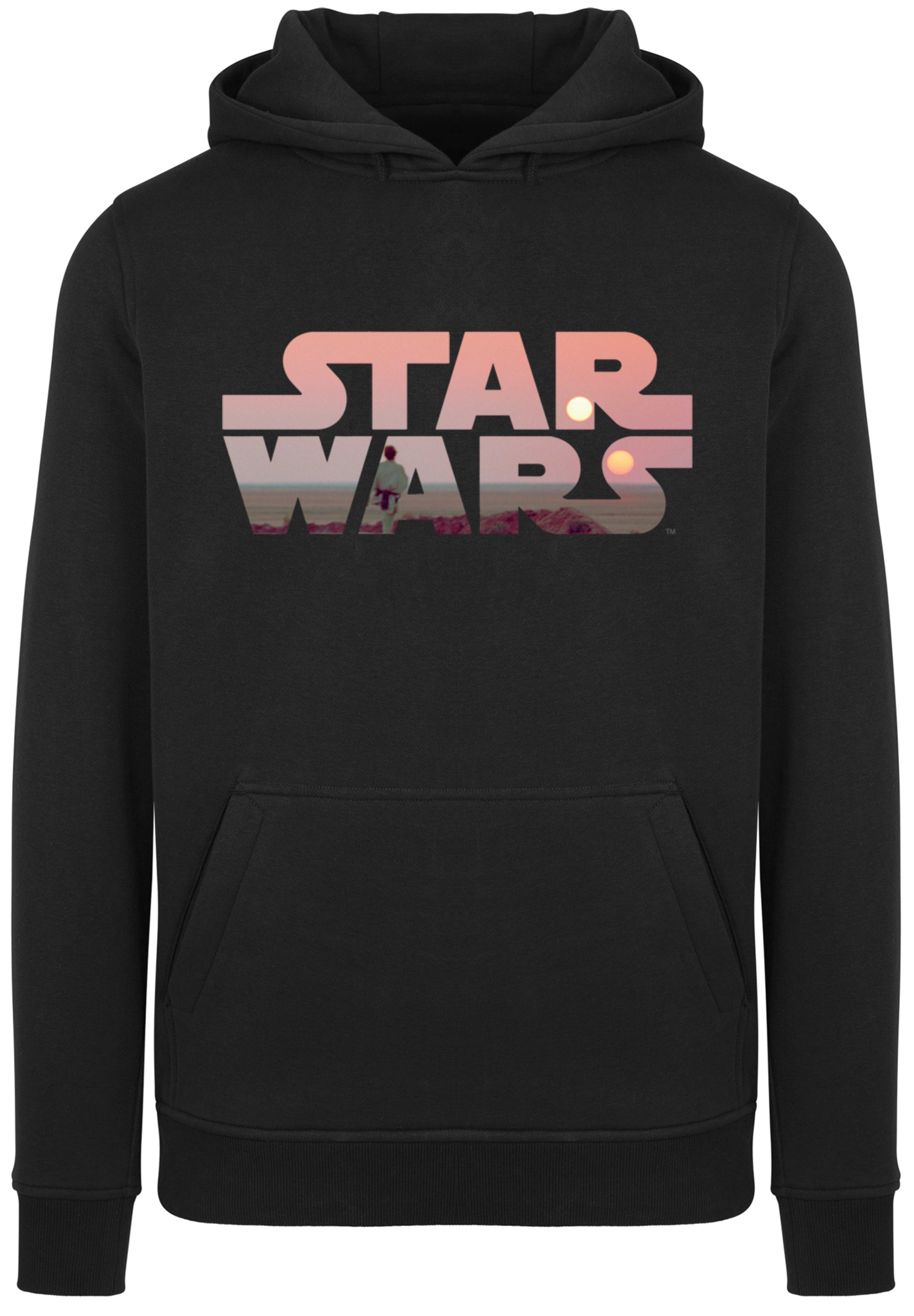 F4NT4STIC Rundhalspullover "F4NT4STIC Herren Star Wars Tatooine Logo with Heavy Hoody"