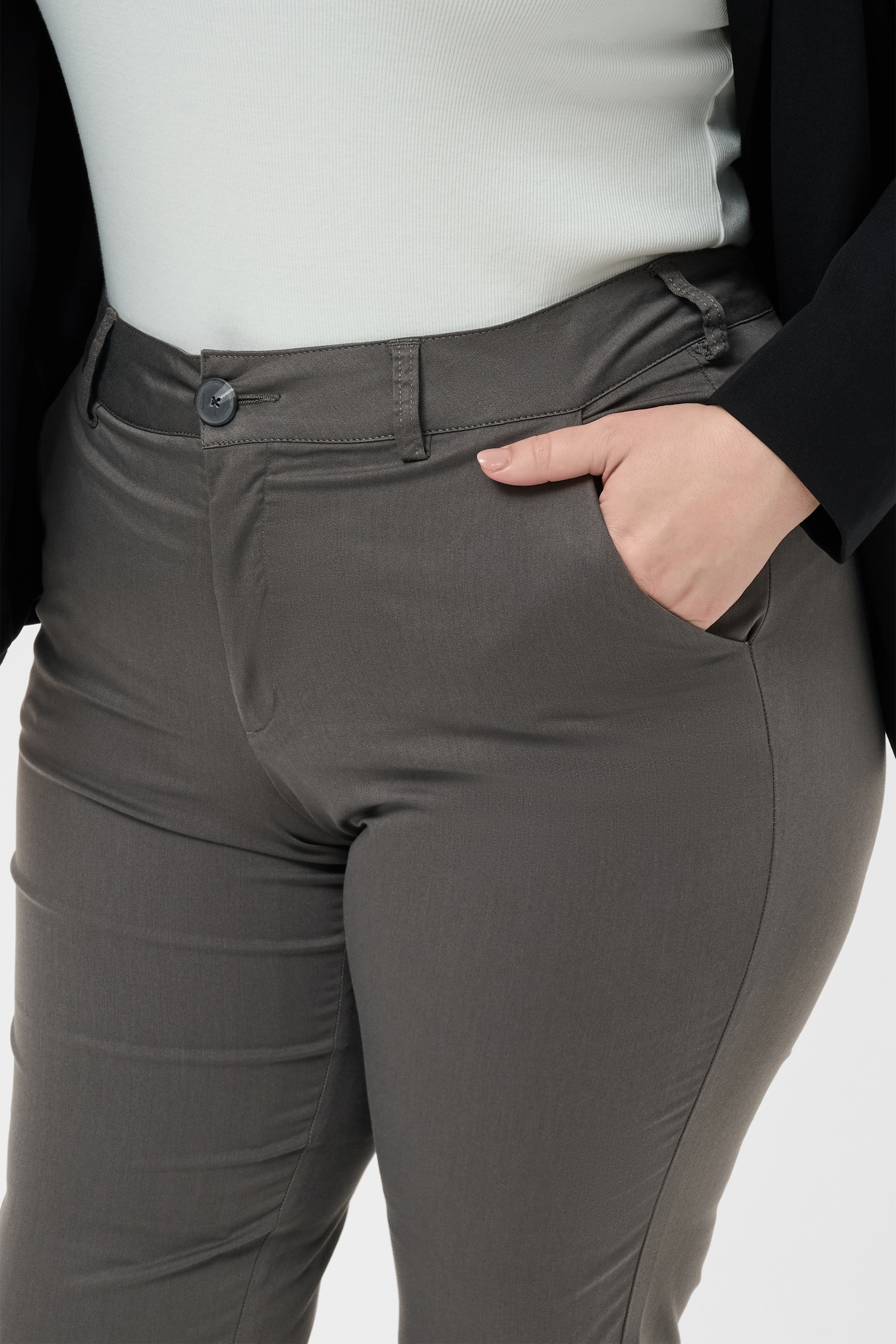 KAFFE Curve Stoffhose »Damen Casual Hose KCleana«
