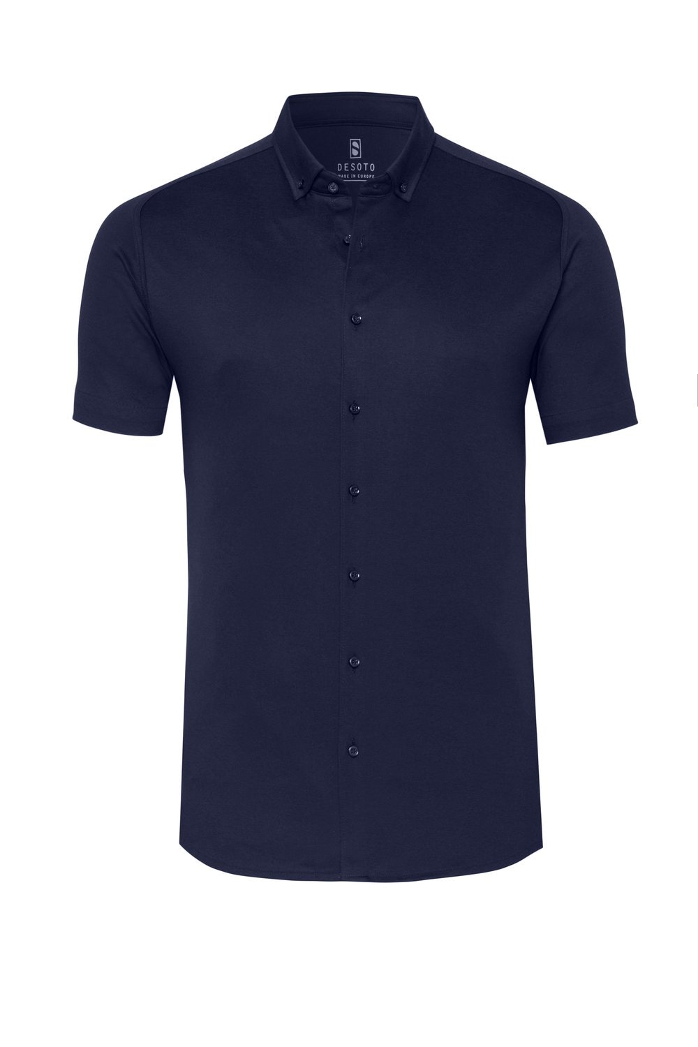 DESOTO Kurzarmhemd "Casual Modern Button Down 1/2", Mit Rundhalsausschnitt günstig online kaufen