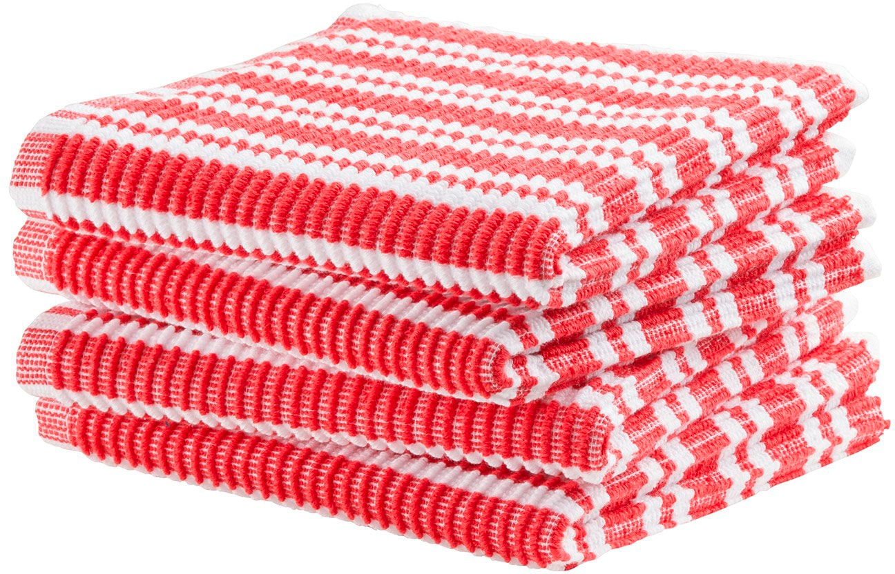 Spültuch »Stripe, 30x30 cm, aus 100% Baumwolle«, (Set, 4 tlg.), mit luxuriöser...