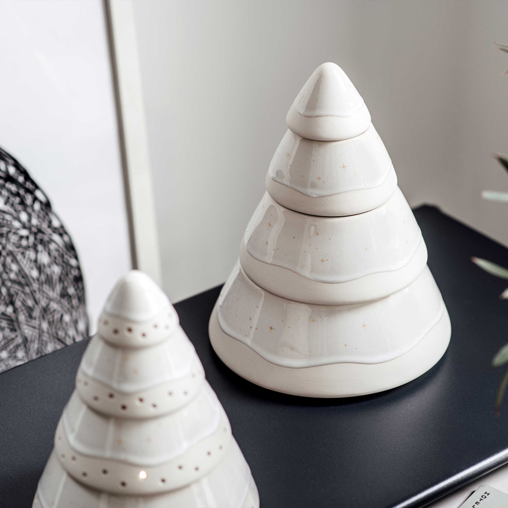 like. by Villeroy & Boch Vorratsdose »Dose Baum Winter Glow ø 18,8 cm beige«, (1 tlg.)
