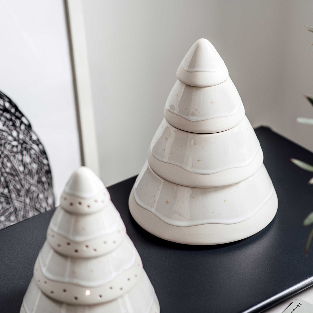 Thumbnail - like. by Villeroy & Boch Vorratsdose "Dose Baum Winter Glow ø 18,8 cm beige" 1 Stk. tlg.