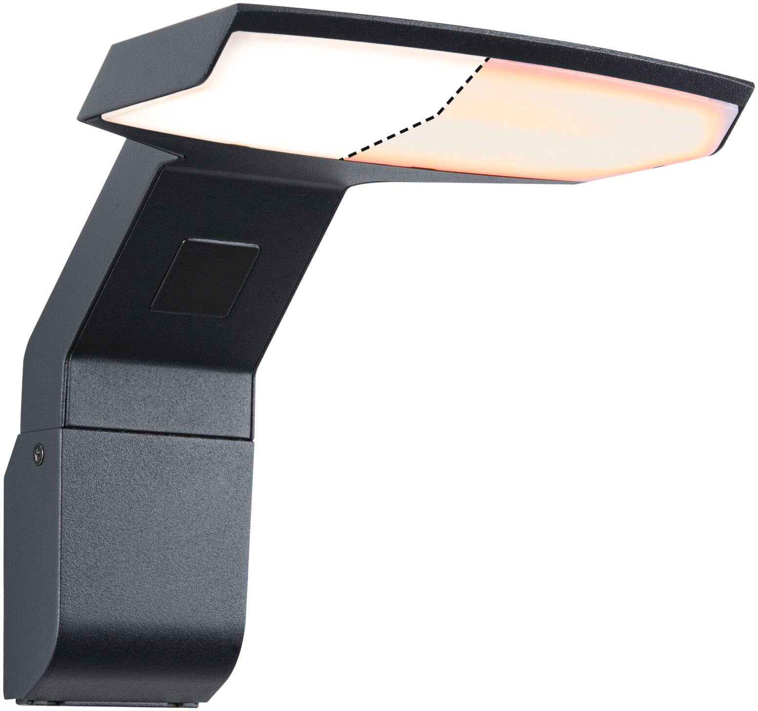 Paulmann LED Außen-Wandleuchte »Zenera 230V anthrazit 2.200 - 3.000 K«, 1 flammig, insektenfreundlich und seewasserresistent