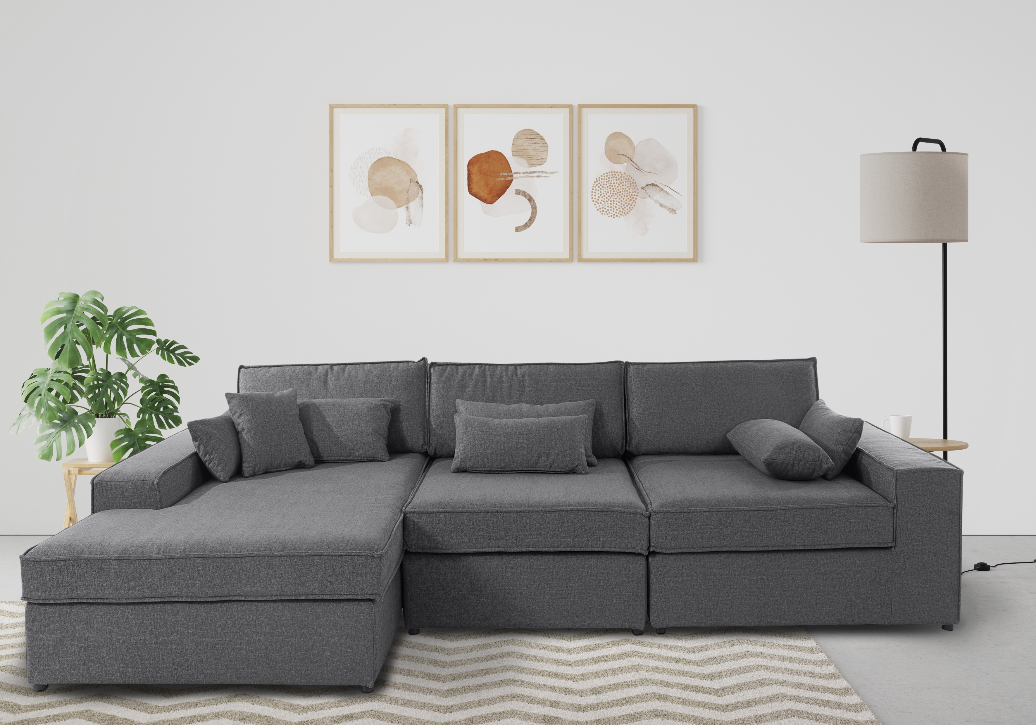 OTTO home Ecksofa "Enid L-Form" 3 Teile, bestehend aus Modulen, in vielen Bezügen, auch in Breitcord