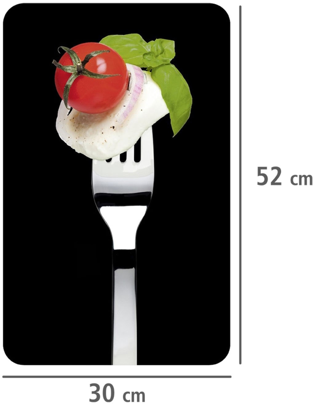 WENKO Herd-Abdeckplatte »Universal Modell Caprese«, (Set, 2 tlg.), Herdabdeckung für alle Herdarten, kratzfest, mit rutschfesten Füßen
