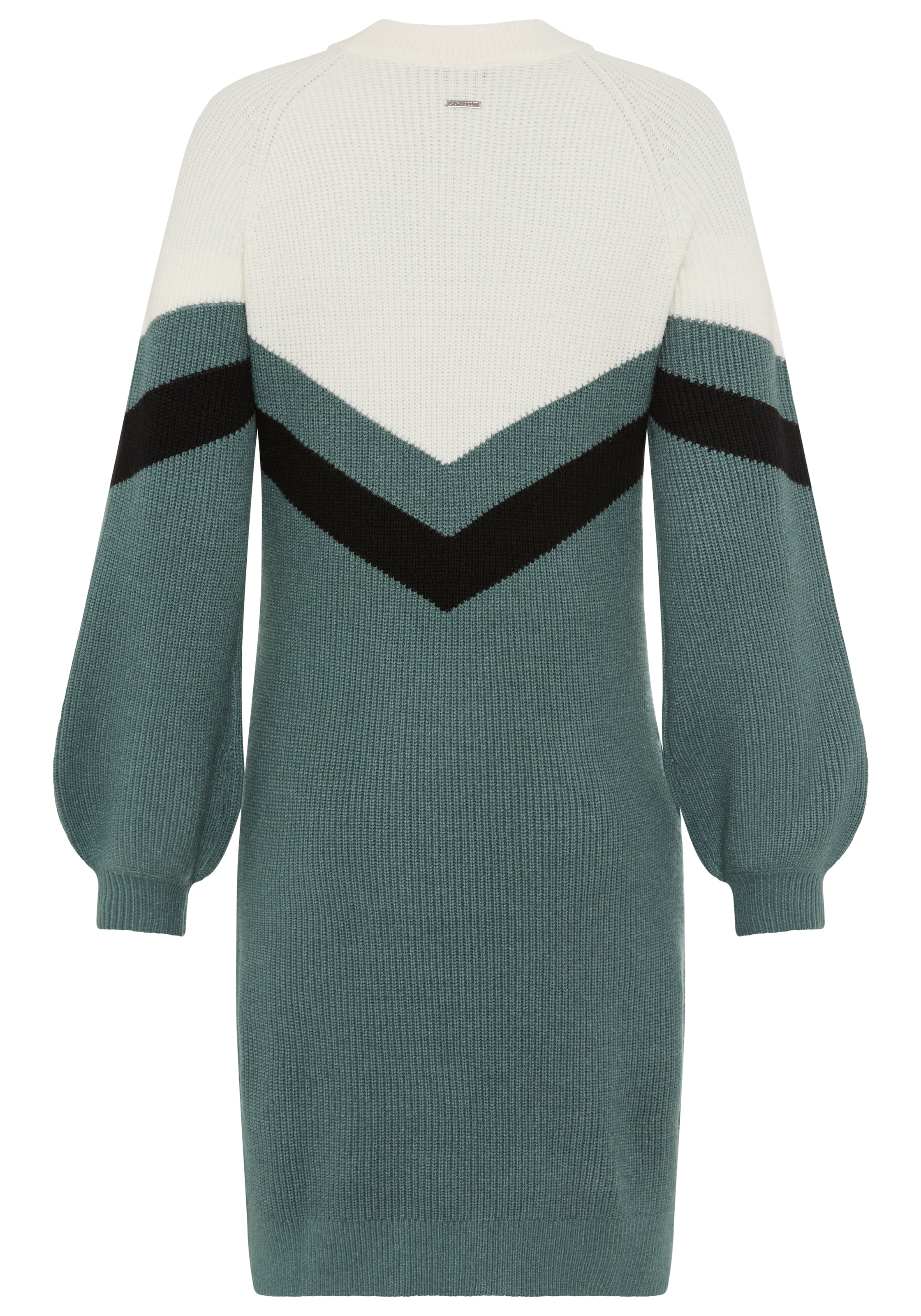 Laura Scott Strickkleid Ohne Taschen mit Streifenmuster aus weicher Viskosequalität