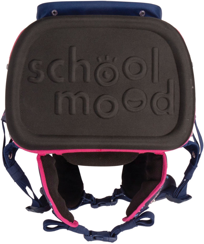 SCHOOL-MOOD® Schulranzen »Rebel Air+, Leni (Hund)«, retroreflektierende Flächen, aus recyceltem Material
