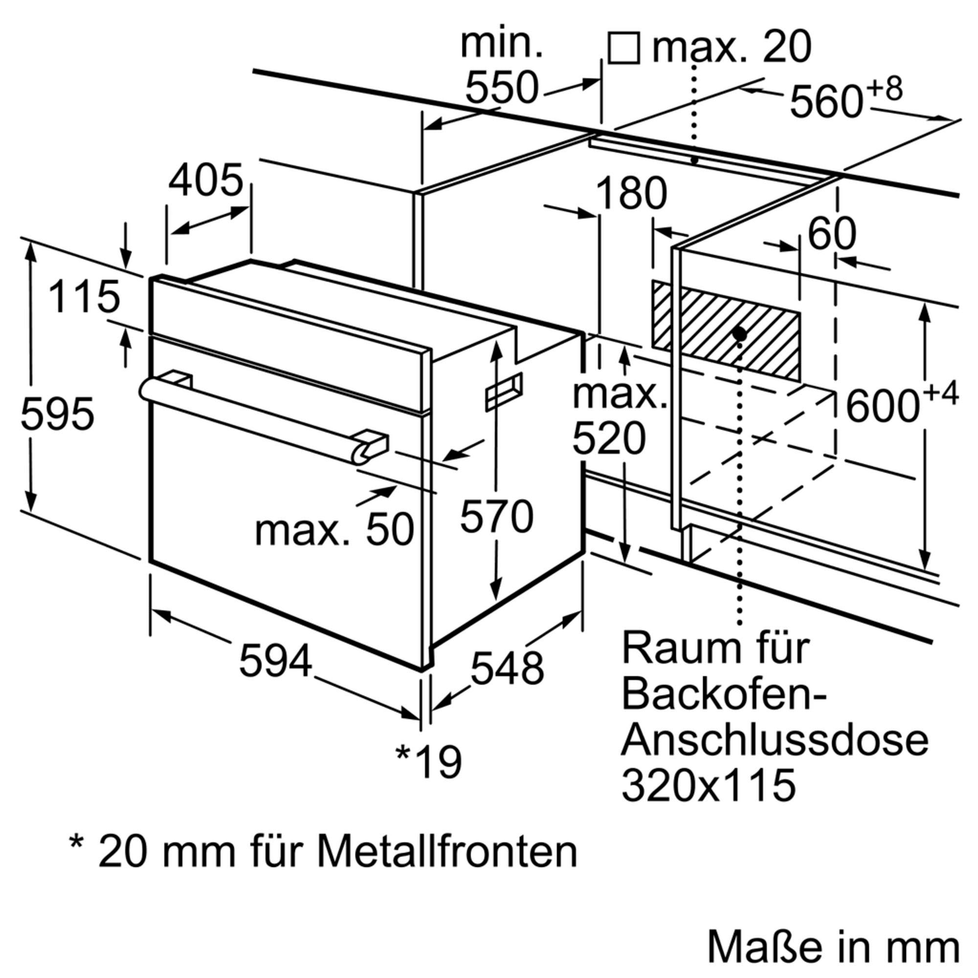 SIEMENS Backofen-Set »HB113FBS1«, mit Teleskopauszug nachrüstbar, (Set)