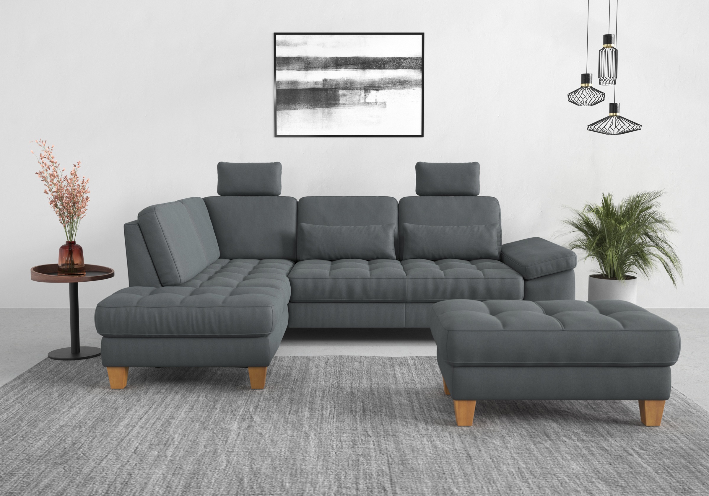 Thumbnail - sit&more Ecksofa "Westham L-Form" mit Ottomane, mit oder ohne Bettfunktion, Bettkasten, Verstellung