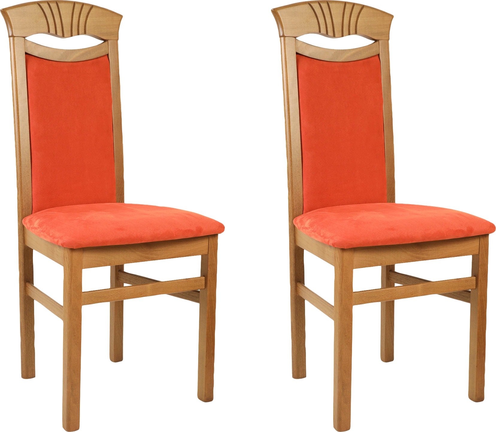 Home affaire Esszimmerstuhl "Franz" (Set) 2 Stk.strapazierfähige Microfaser günstig online kaufen