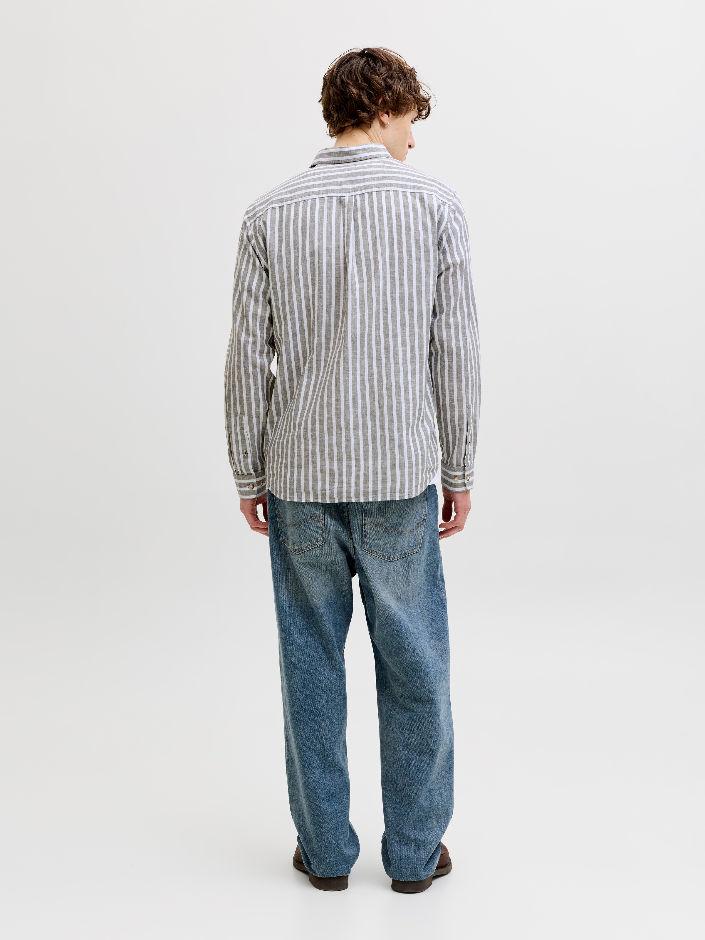 Jack & Jones Langarmhemd »JJESUMMER LINEN BLEND SHIRT L/S SN« Baumwollmischung, regular fit