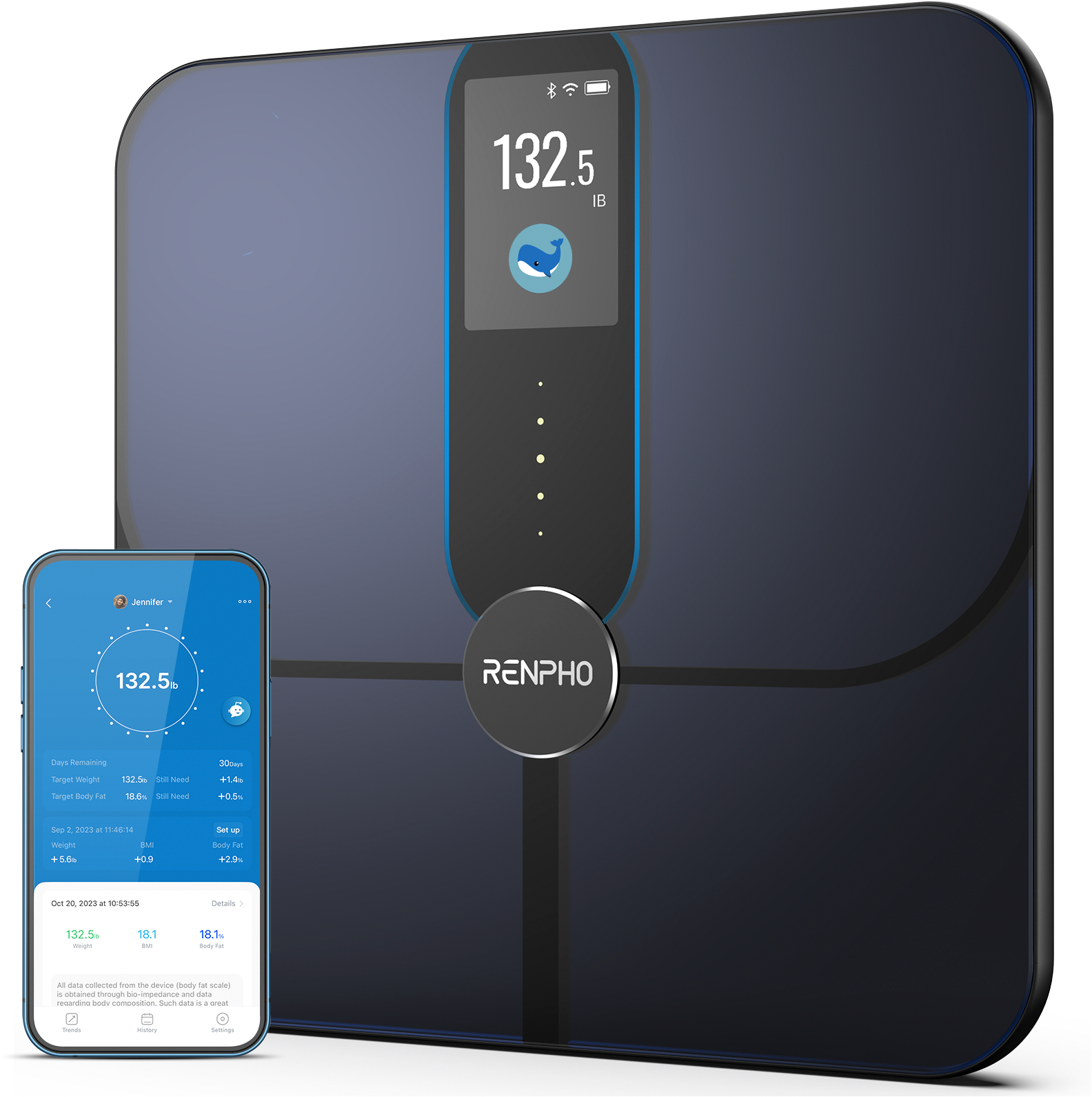 Körper-Analyse-Waage »Elis Nova WIFI Smart Body Scale A031«, Smarte Analysewaage mit...