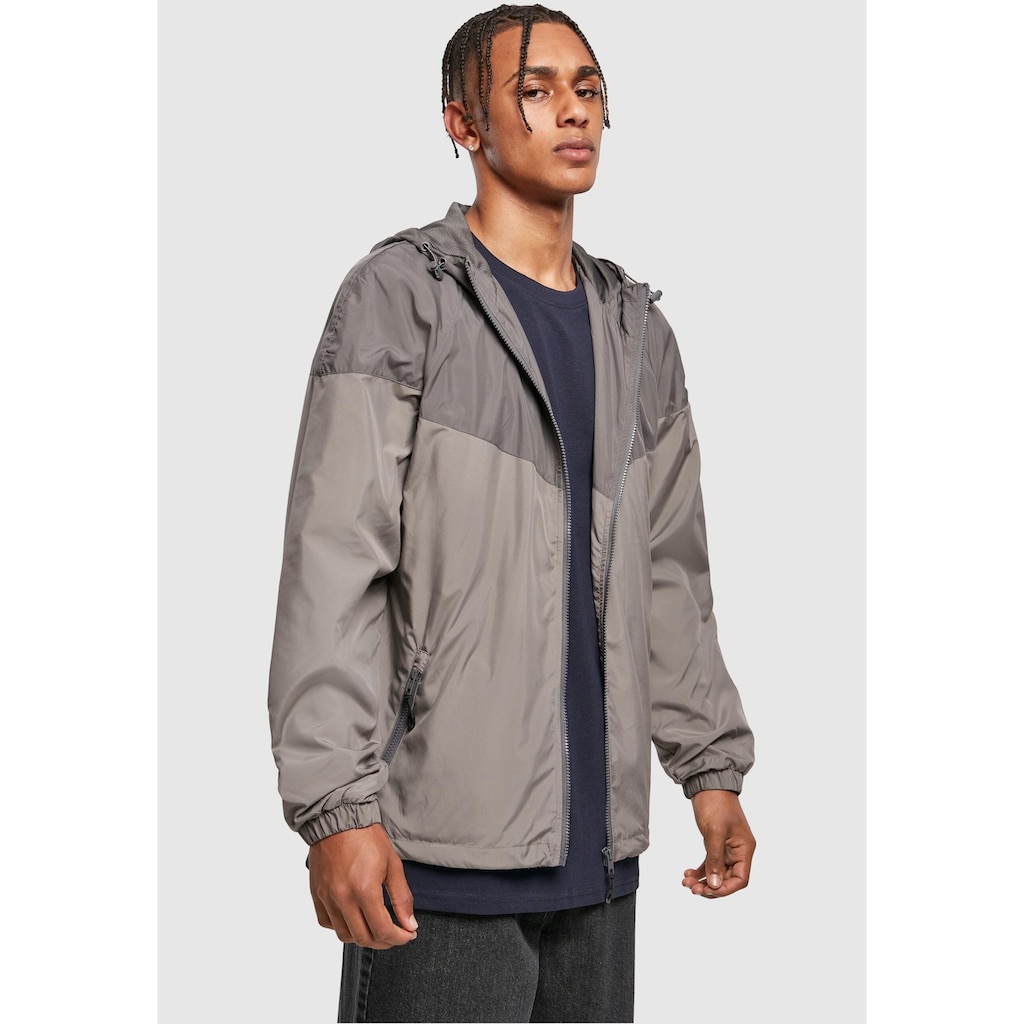 URBAN CLASSICS Allwetterjacke »Urban Classics Herren 2-Tone Tech Windrunner«, (1 St.), mit Kapuze