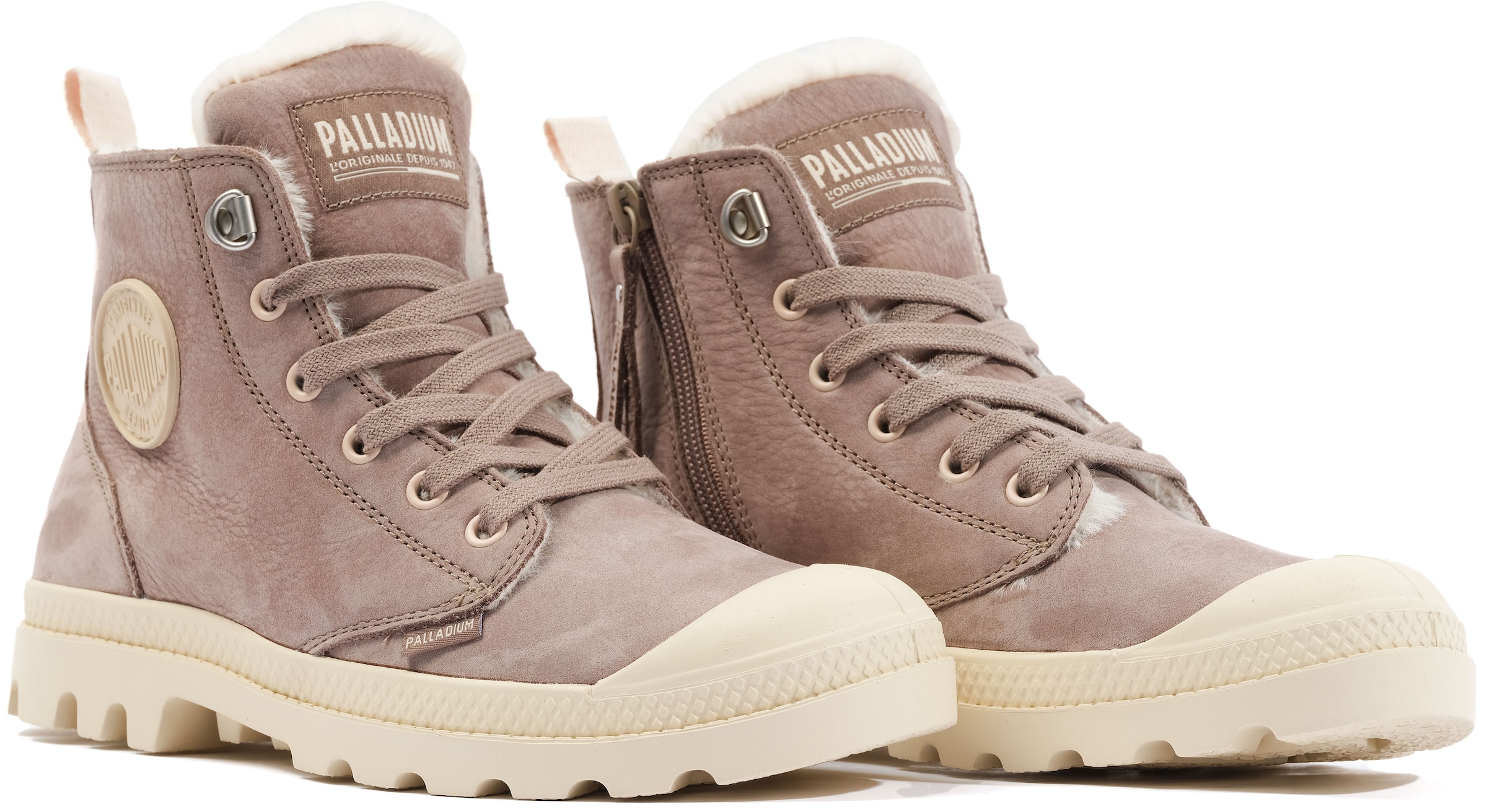 Palladium Schnürboots "PAMPA HI ZIP WL", gefüttert