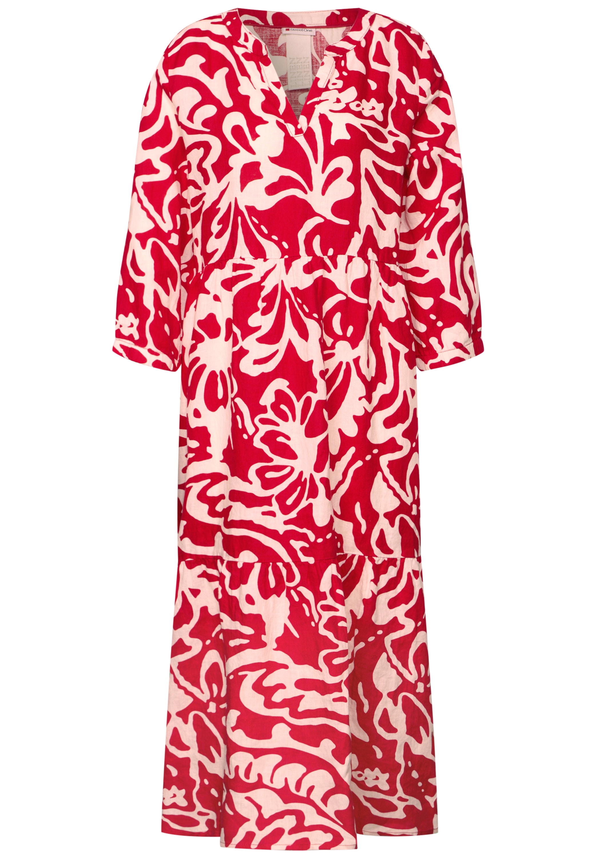 STREET ONE Midikleid, mit floralem Muster und Volants