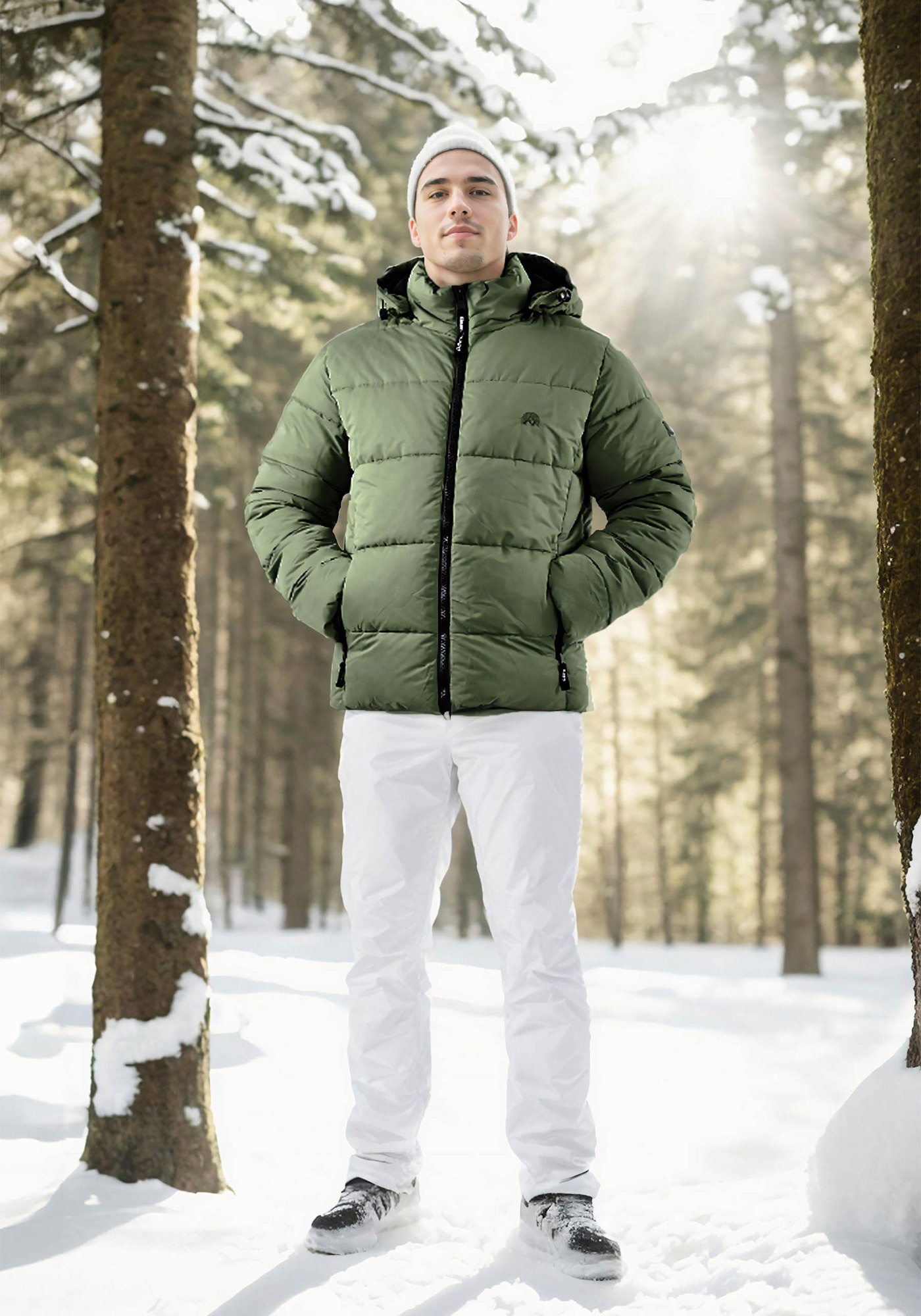 Arctic Seven Winterjacke "ASCreesi", mit warmem Teddyfell und abnehmbarer Kapuze