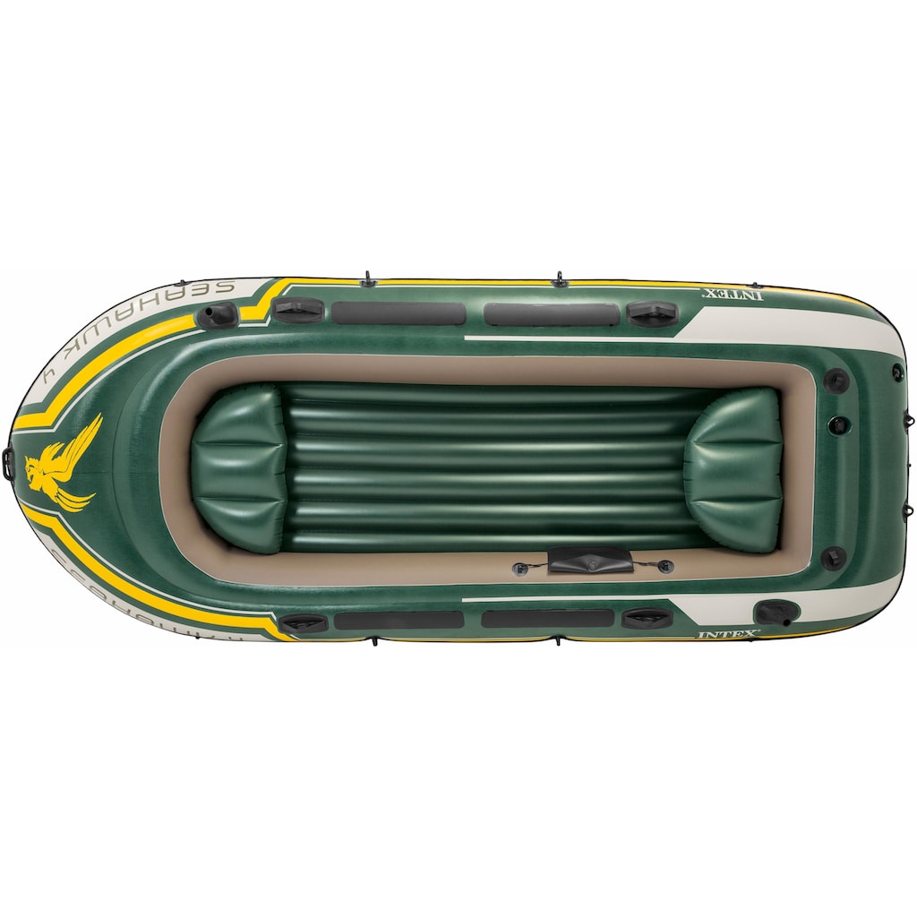 Intex Schlauchboot »Seahawk 4«, (Set, mit 2 Paddeln und Luftpumpe)