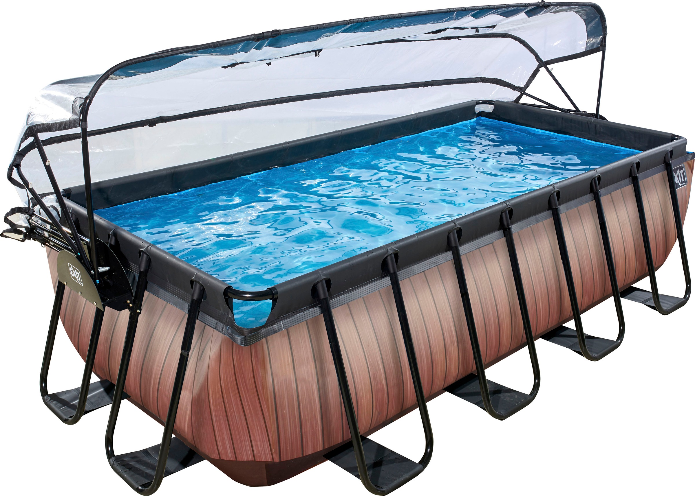 EXIT Framepool "inkl. Poolabdeckung und Wärmepumpe" 5-tlg., BxLxH: 200x400x günstig online kaufen