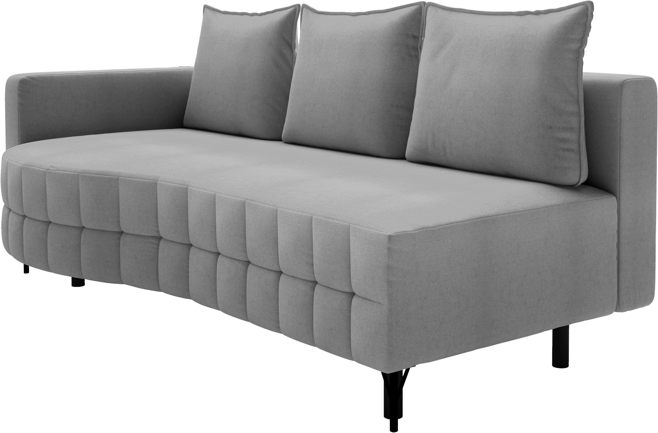 Loungesofa, Schlafsofa mit Bettfunktion und Bettkasten, komfortabler Federkern