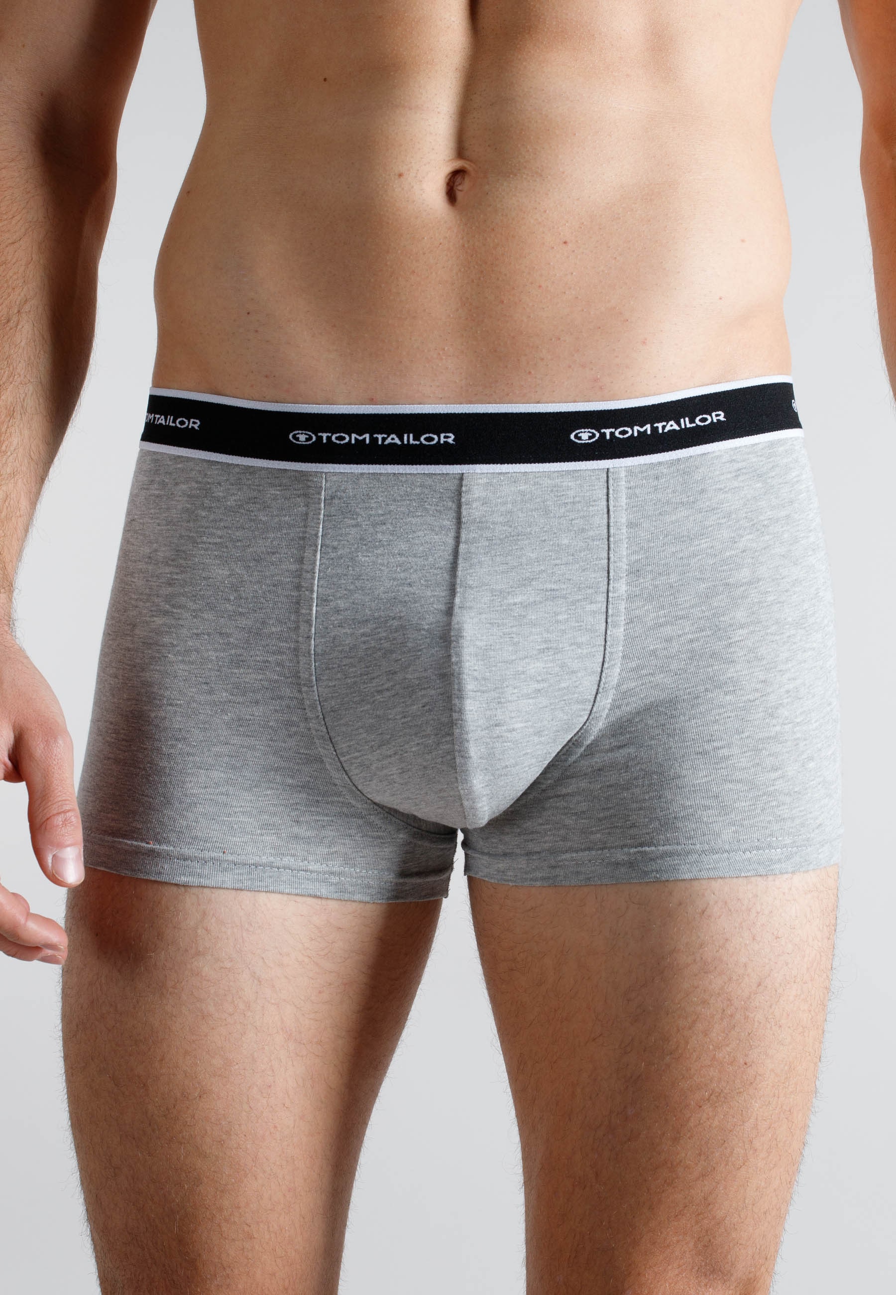 TOM TAILOR Boxershorts »Kentucky« Packung,  weich, bequem, basic, eng, atmungsaktiv, Logobund, Baumwollmix