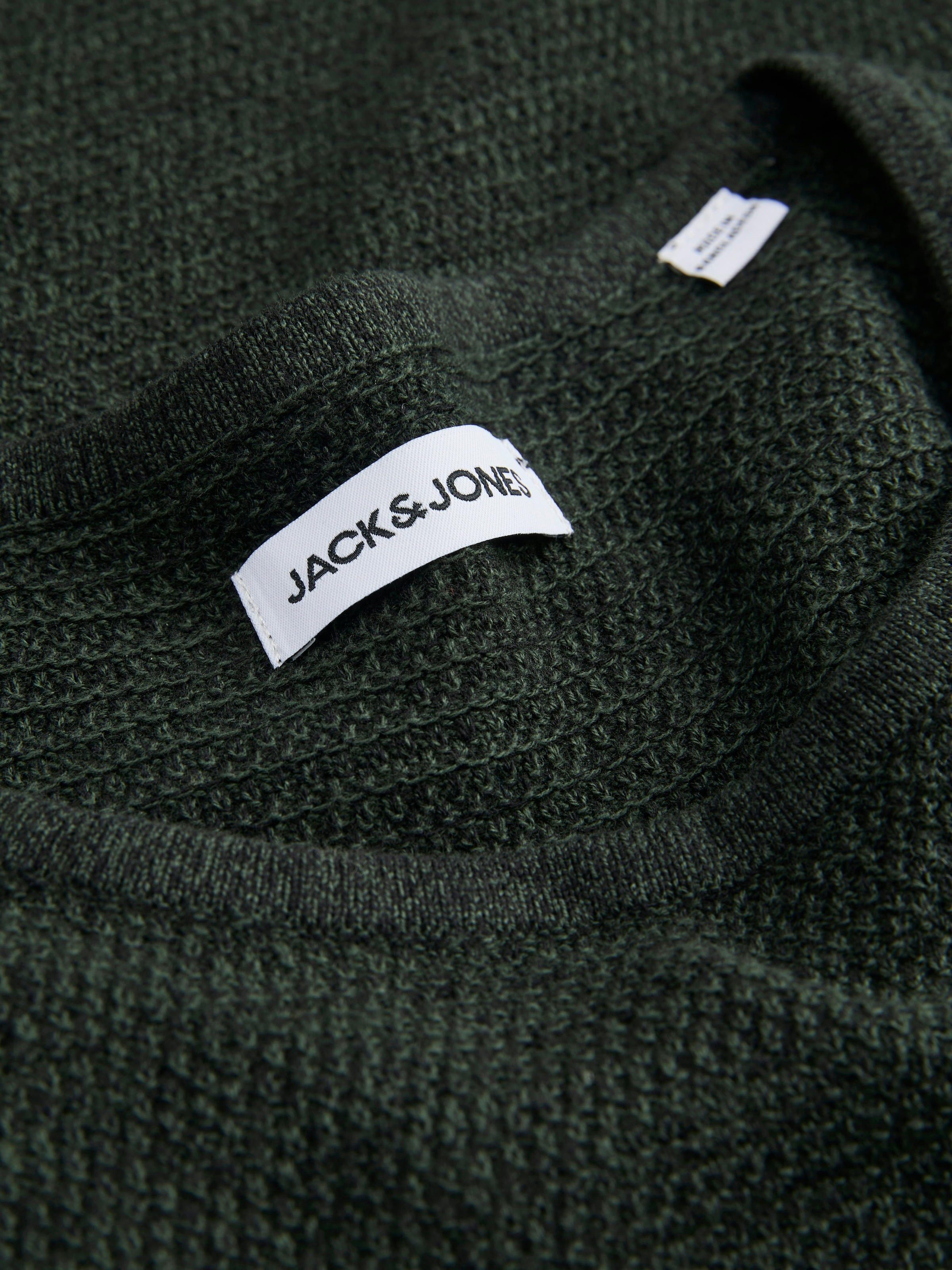 Jack & Jones Rundhalspullover »JJEGEORGE KNIT CREW NECK NOOS« mit Strick Optik