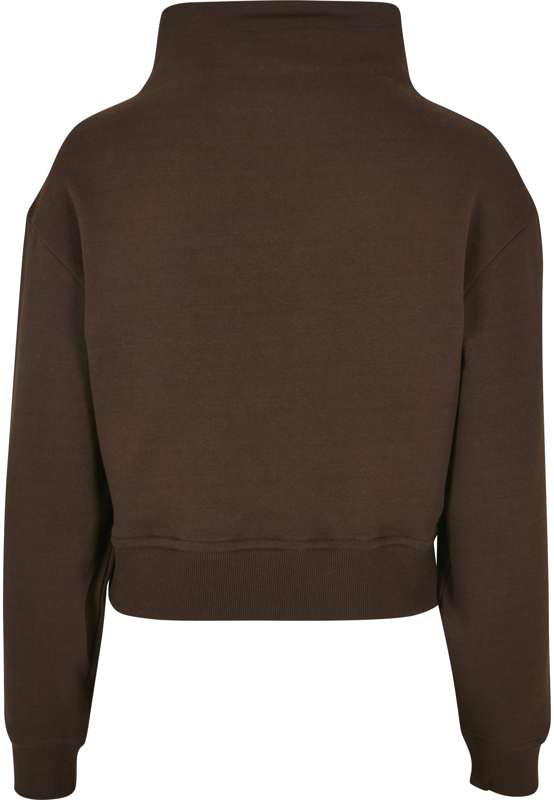 URBAN CLASSICS Sweater »Urban Classics Damen Ladies Organic Short High Neck Crew«, 1 Stk.

