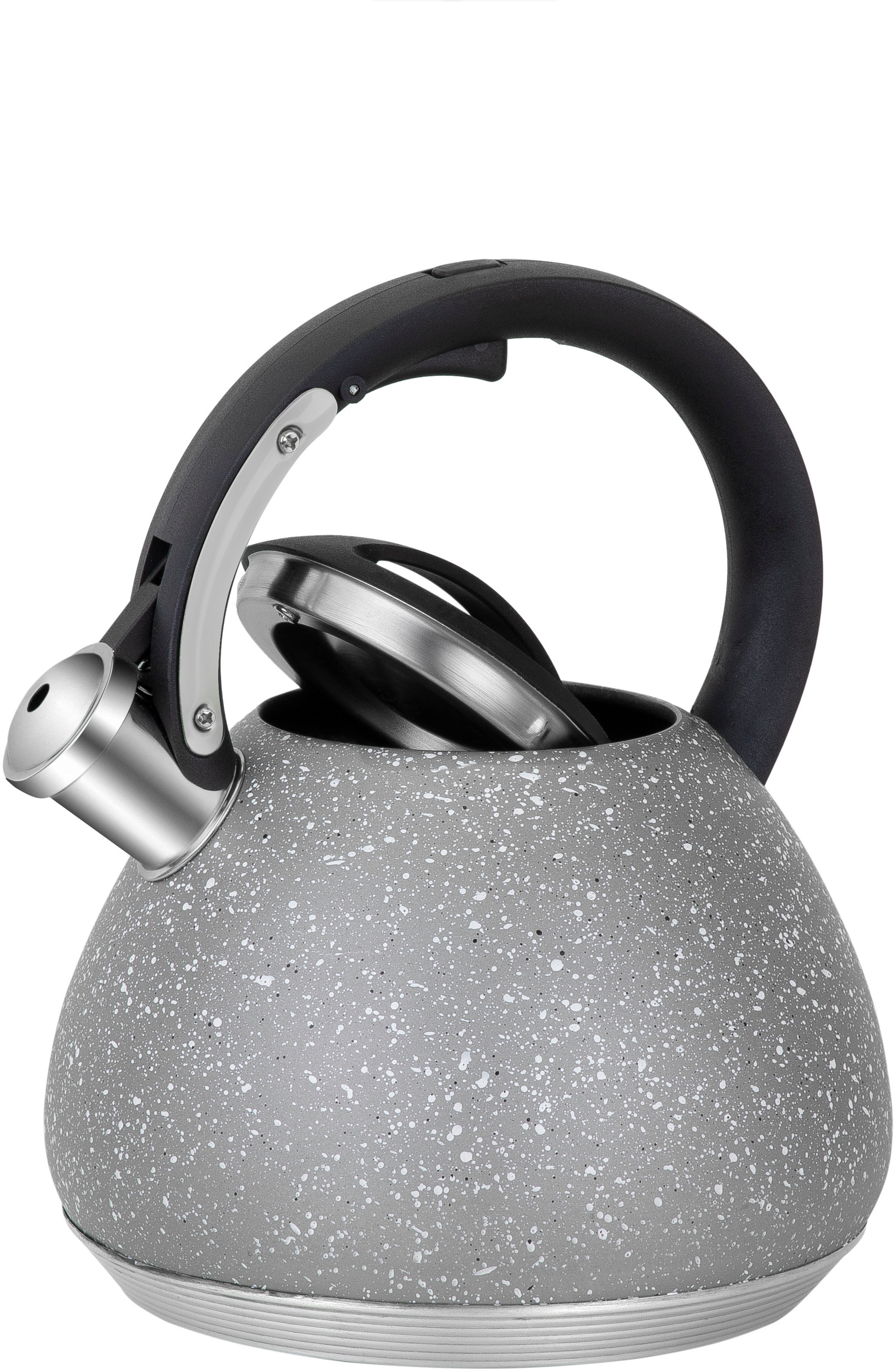 Thumbnail - RESTO Kitchenware Wasserkessel "Lyra, Flötenkessel 2,7 l mit wärmespeicherndem Boden im Geschenkkarton" Edelstahl 1 Stk....
