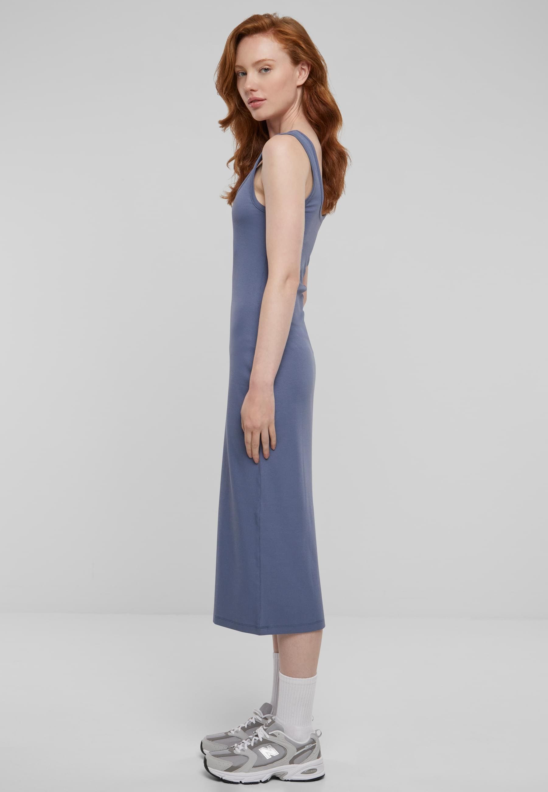 URBAN CLASSICS Shirtkleid »Urban Classics Damen Ladies Rib Top Dress«, (1 tlg.)