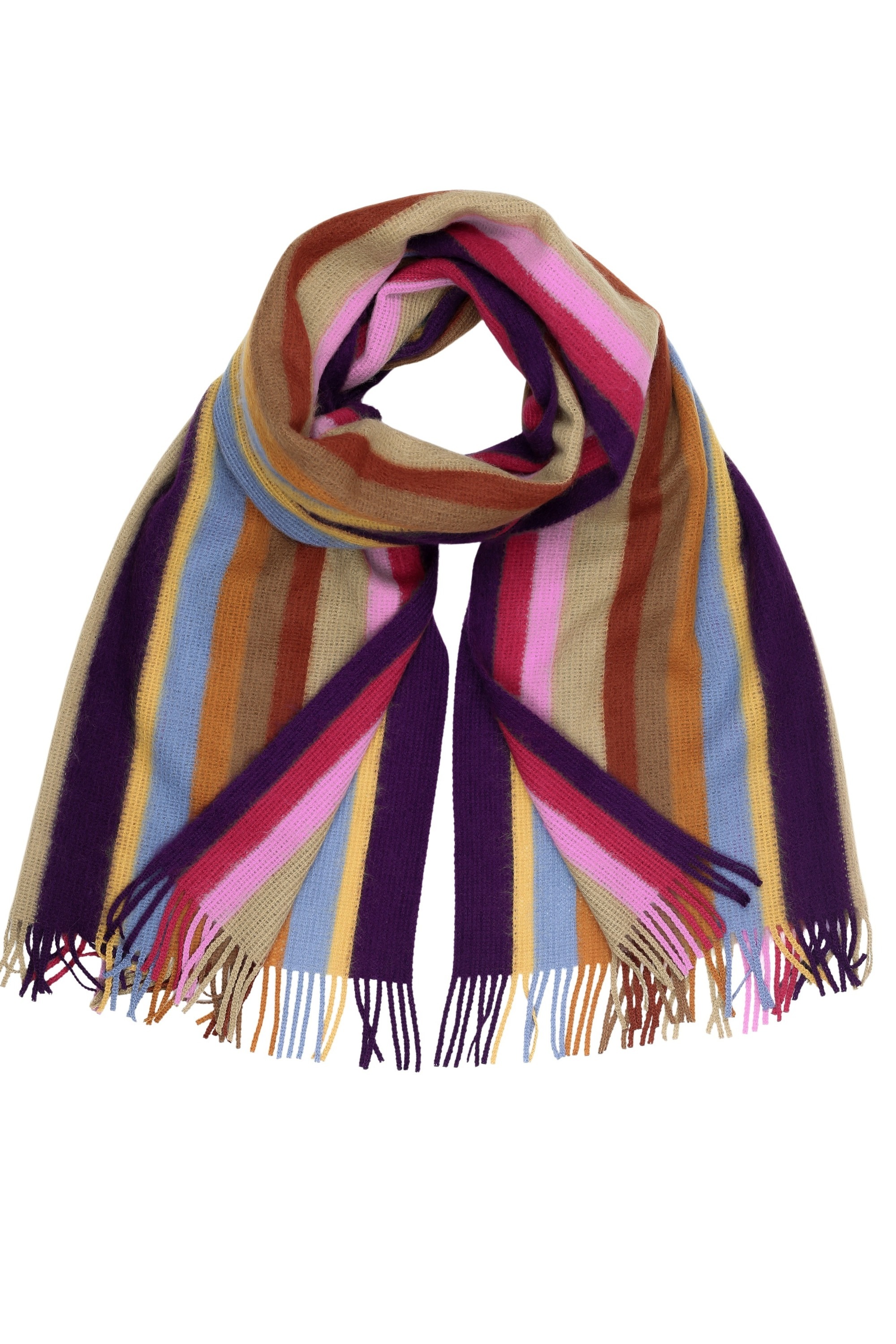 COLLEZIONE ALESSANDRO Wollschal "Farbstreifen", 1 Stk. in modischen Farben, günstig online kaufen