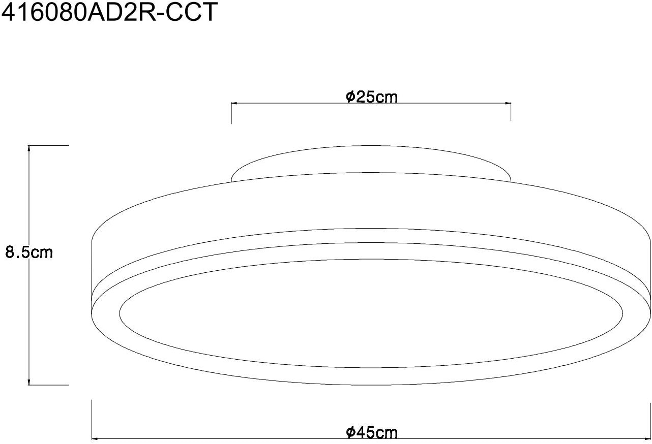 GLOBO LIGHTING Deckenleuchte »DORO« LED-Modul 1 Stk. warmweiß - kaltweiß Deckenlampe Wohnzimmer-Leuchte Schlafzimmer-Leuchte Flur Küche