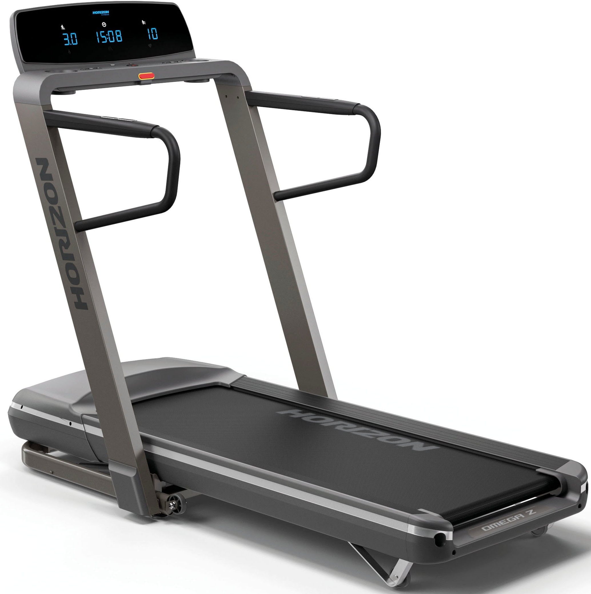 HORIZON FITNESS Laufband "Omega Z Dark Edition", B:89cm H:144cm L:183cm, grau, Laufbänder, bis max. 20 km/h, klappbar