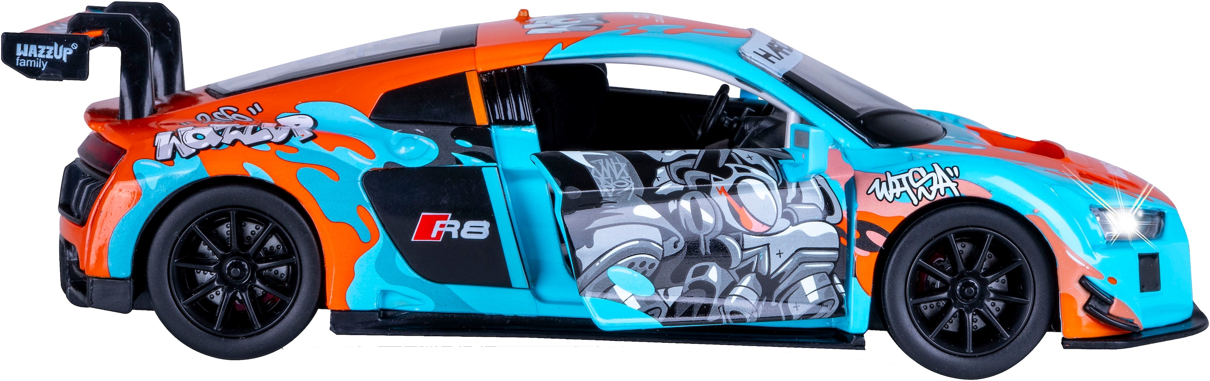 Jamara Spielzeug-Auto »Diecast, Audi R8 LMS blau inklusive Batterien« LED Licht; Maßstab 1:24