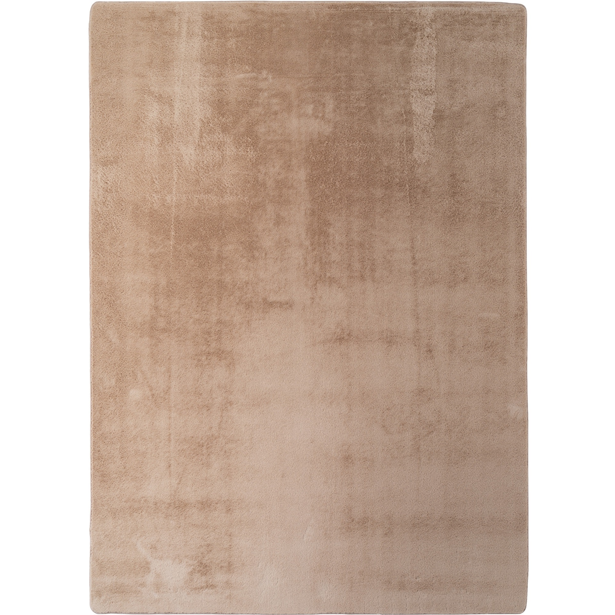 Teppich AYYILDIZ TEPPICHE "JOY 1400", beige, H:11mm Ø:80cm, Polyester, Teppiche, Teppich, uni Kurzflor, Wohnzimmer, viele Größen 2