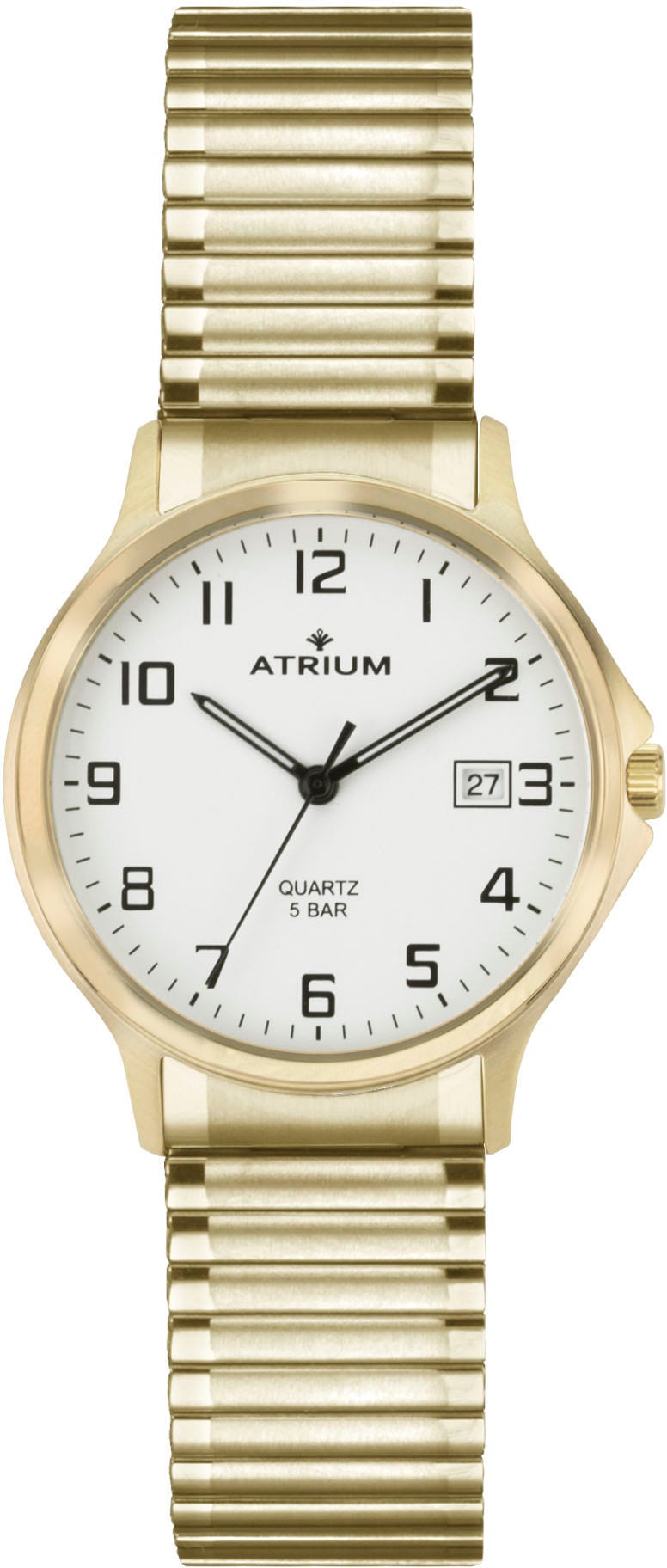 Atrium Quarzuhr »A12-60«, Armbanduhr, Herrenuhr, Datum, Flexband, Zugband